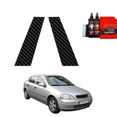2in1 Carbon fiber film for pillars Opel Astra G Hatchback 5D (1998-2009)