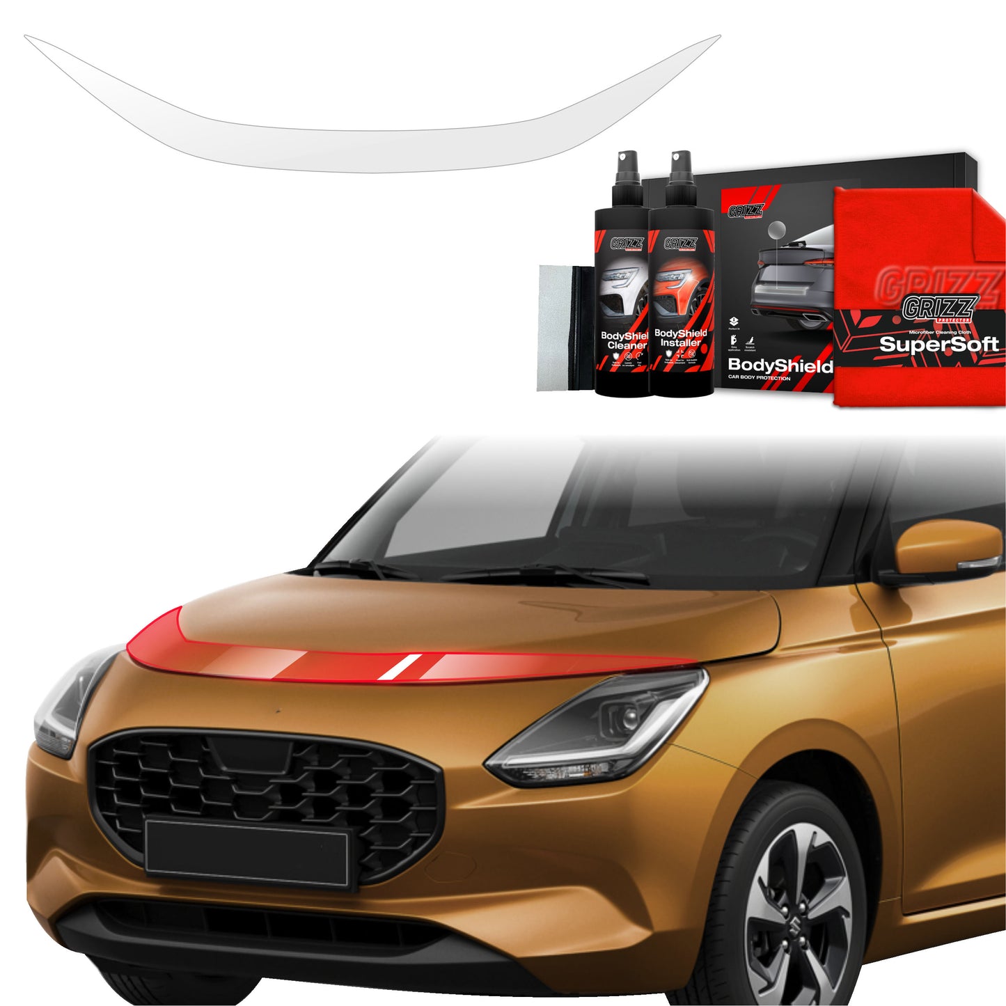 Protective film for hood for Suzuki Swift (2024-2025)