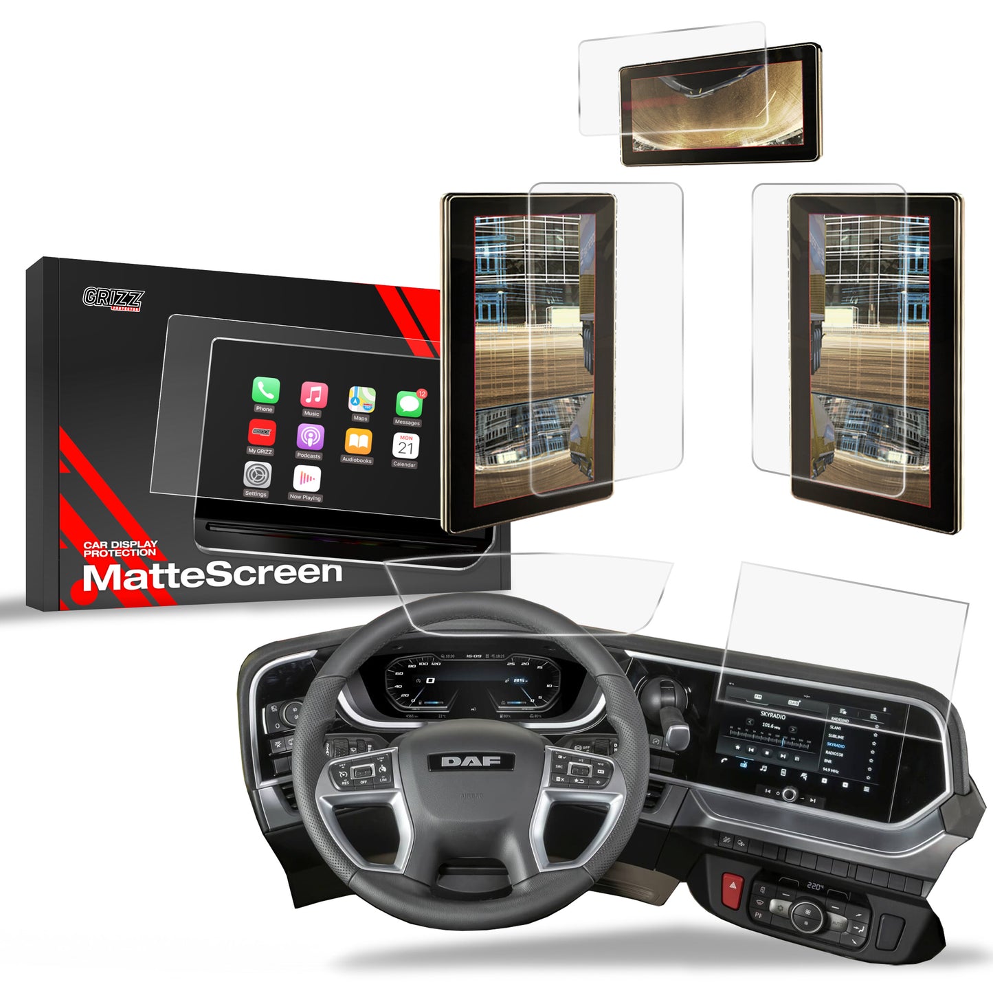 Anti-fingerprint screen film DAF XDC NGD Matte Grizz 5in1