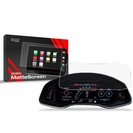 Anti-fingerprint screen protector for Audi Q8 Virtual Cockpit 12.3" (2018-2025) Matte Grizz