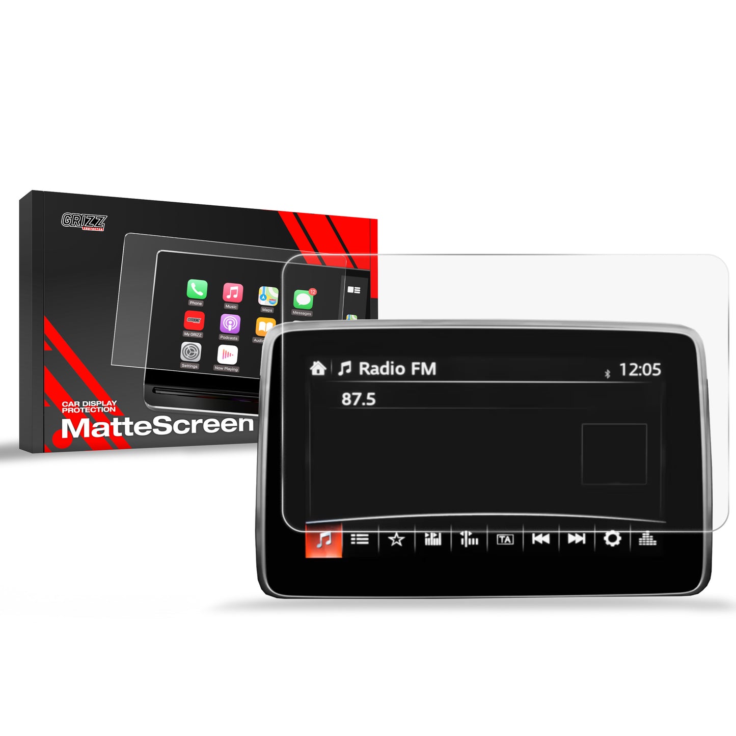 Anti-fingerprint screen film Mazda MX-5 4 (2015-2024) Matte Grizz
