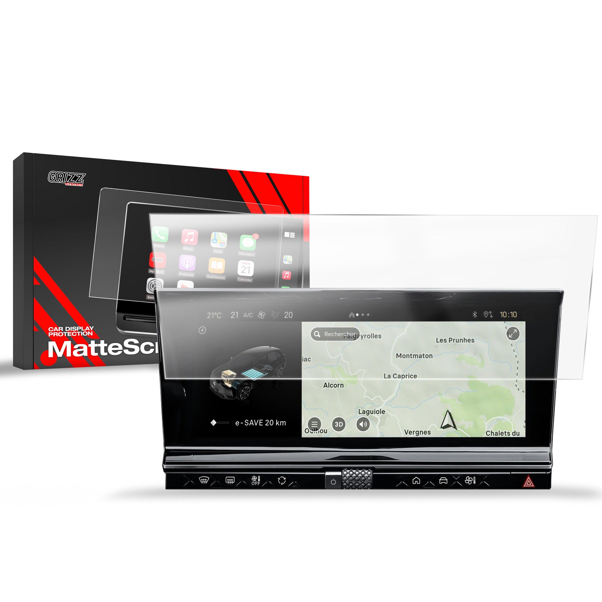 Anti-fingerprint screen film DS7 (2017-2022) Matte Grizz