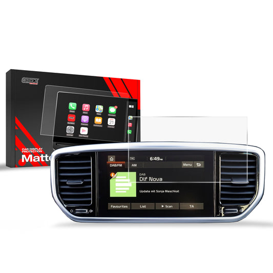 Anti-fingerprint screen film Kia Sportage 4 8" (2015-2021) Matte Grizz