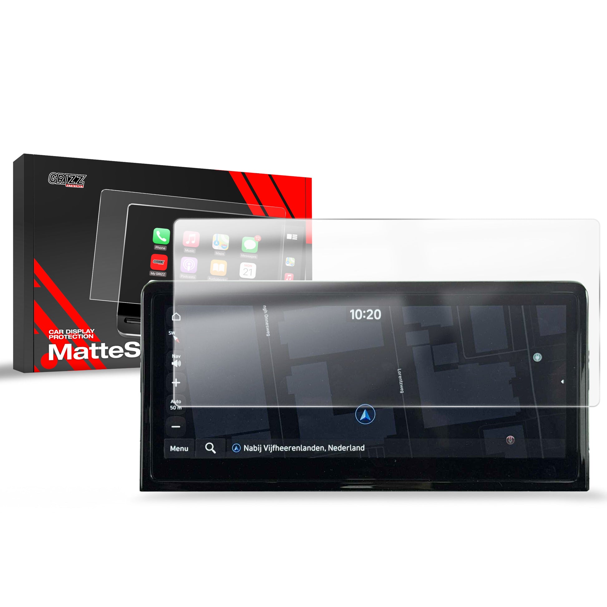 Anti-fingerprint screen protector for Hyundai Inster 10.25" (2025) Matte Grizz