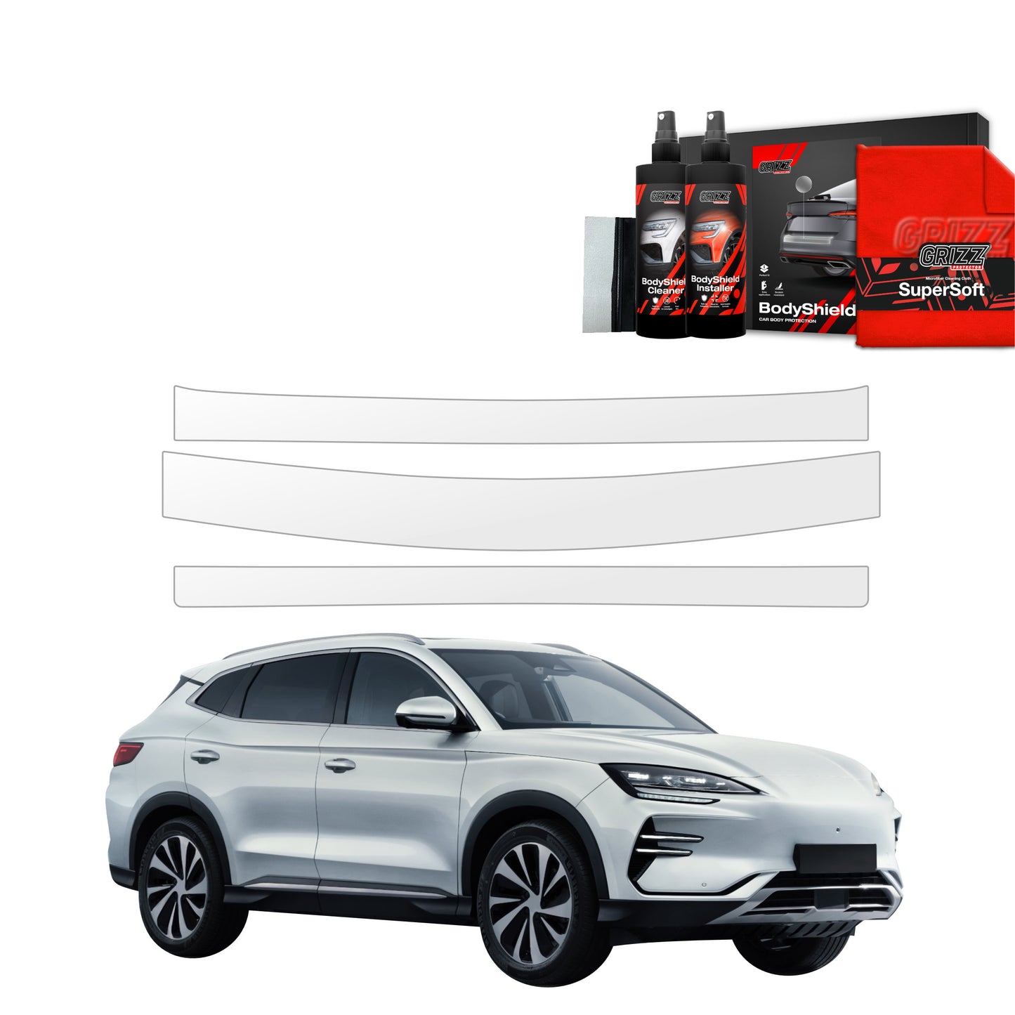 3in1 Protective film for trunk threshold for BYD Seal U (2024-2025)