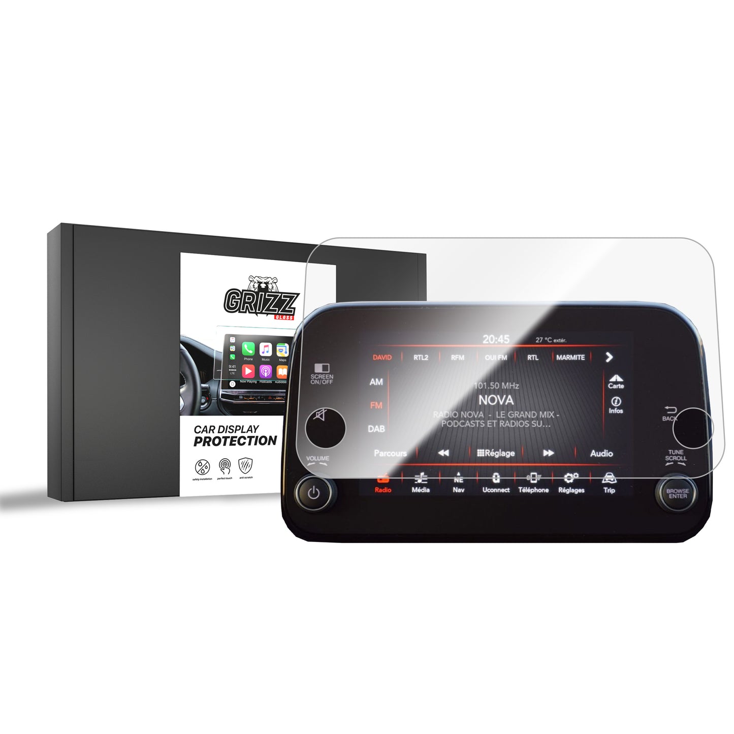 Ceramic screen film Fiat Tipo 7" (2020-2025) Grizz