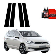 4in1 Juoda plėvelė statramsčiams Volkswagen VW Touran (2024-2025)