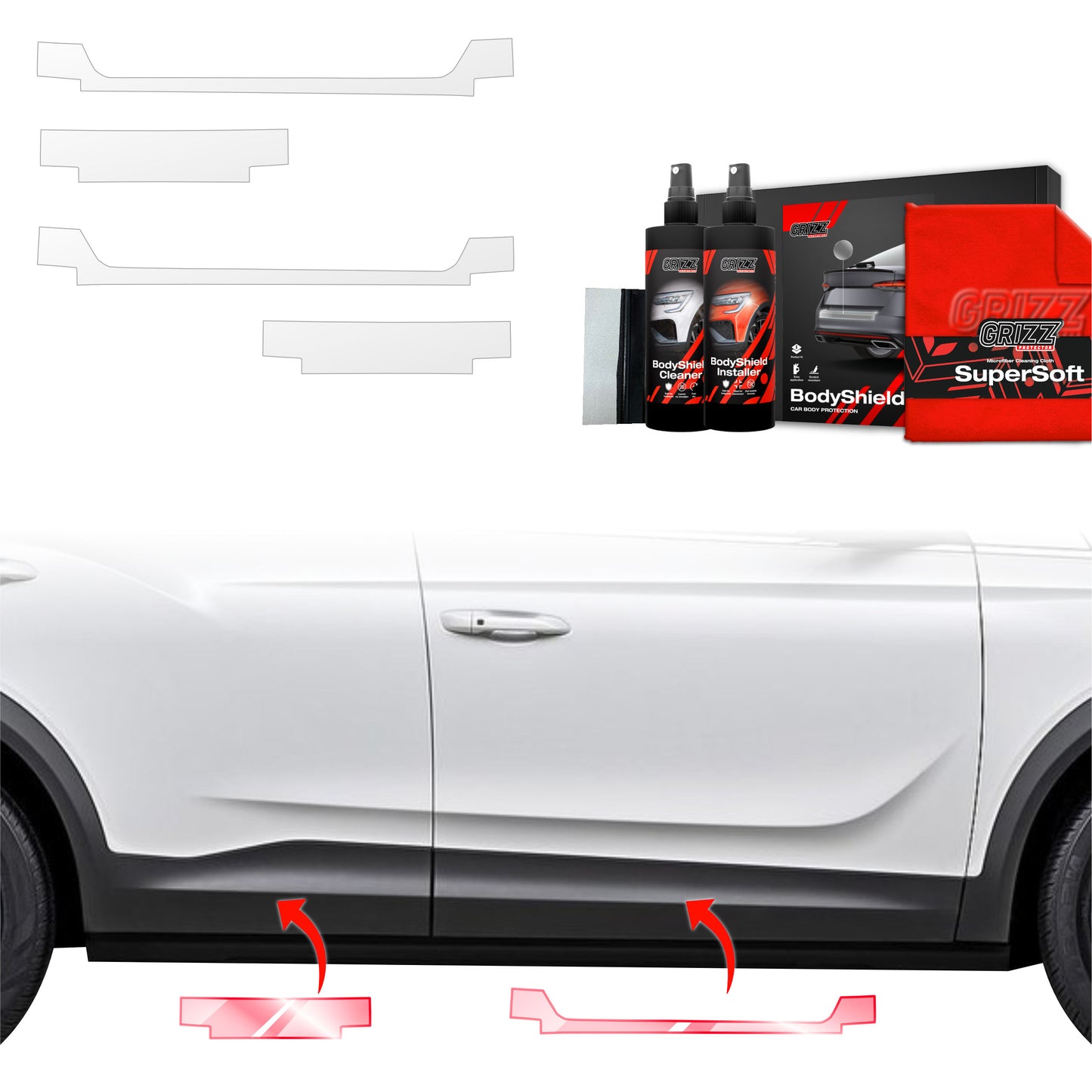 4in1 Protective film for sills for SsangYong Korando (2023-2025)