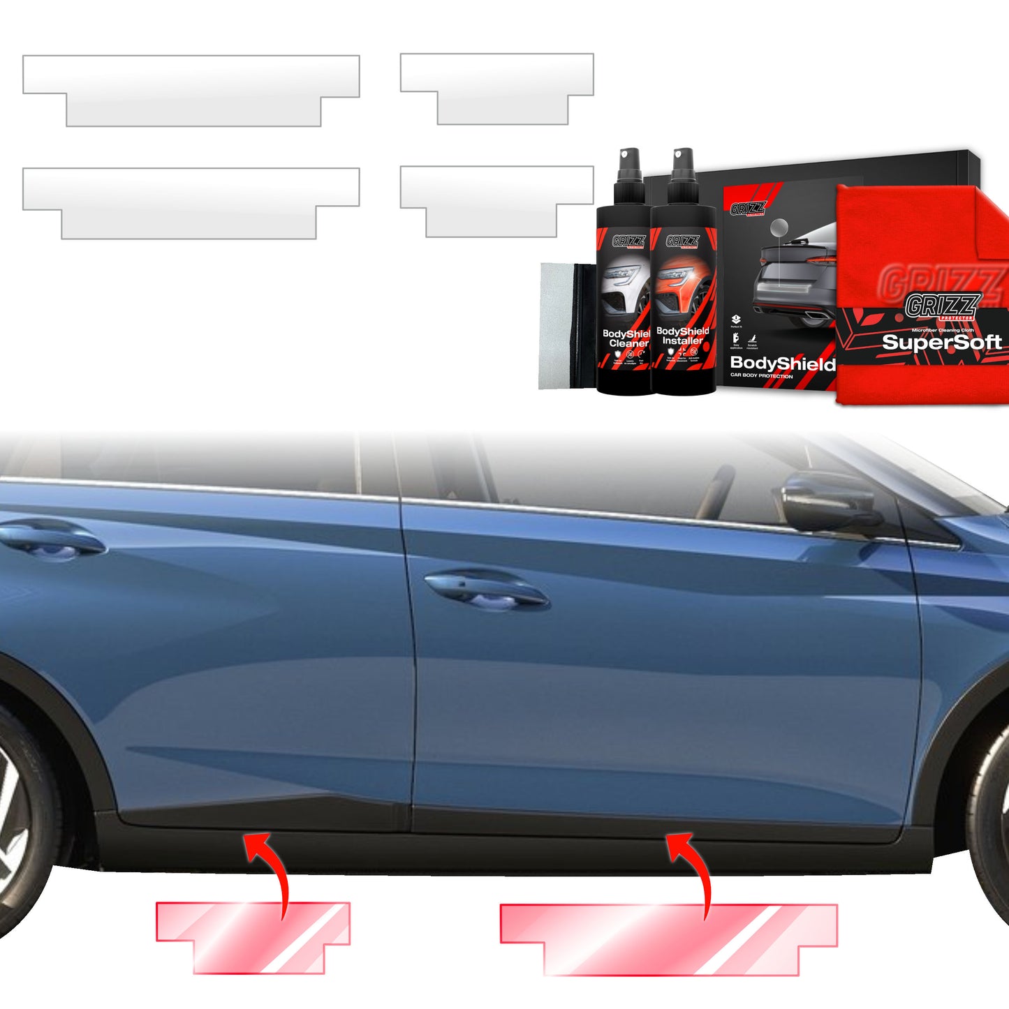 4in1 Protective film for sills for Hyundai Bayon (2024-2025)