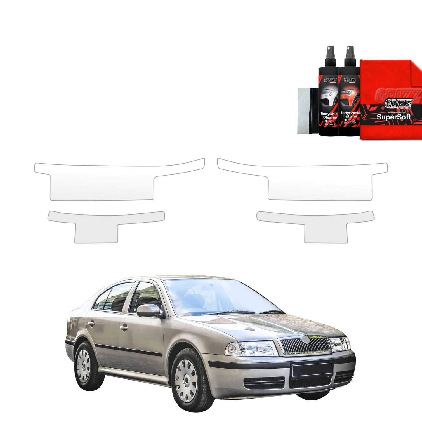 4in1 Protective film for sills for Skoda Octavia (1996-2010)
