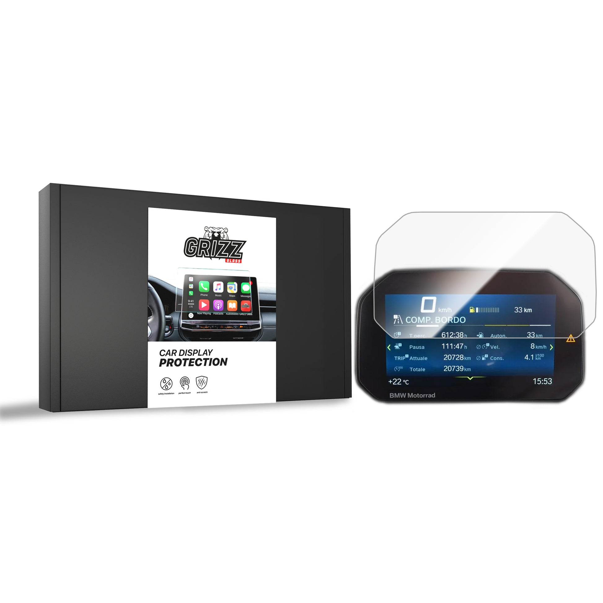 Ceramic screen film BMW R 1250 RS 6.5" TFT (2019-2025) Grizz