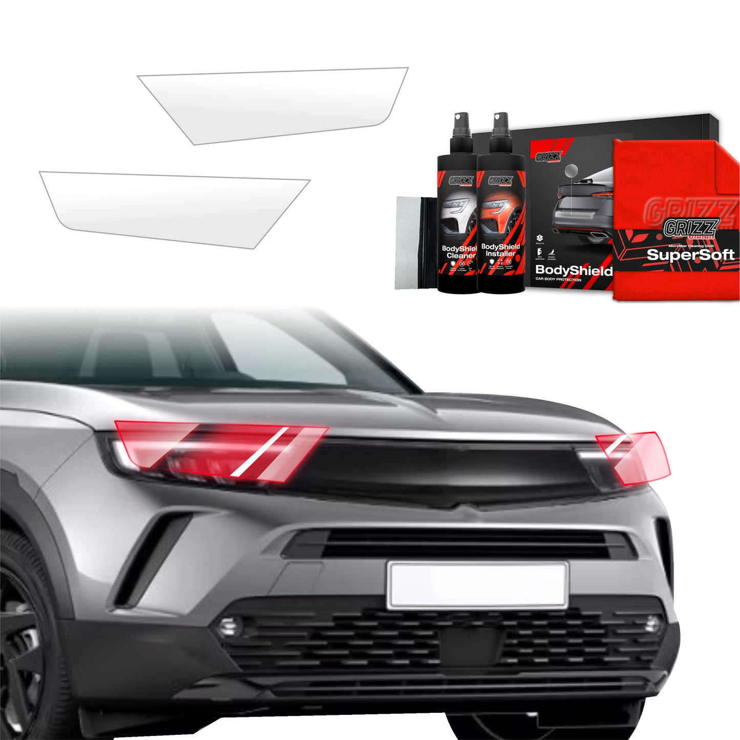 2in1 Protective film for lights for Opel Mokka (2021-2025)