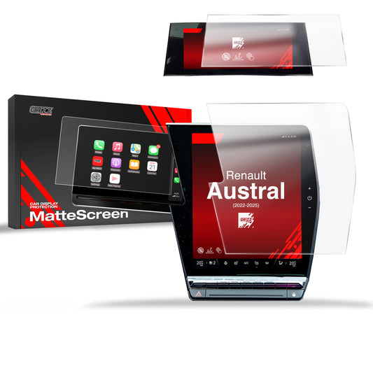 Anti-fingerprint screen film Renault Austral 12‚Äù (2022-2025) Matte Grizz 2in1