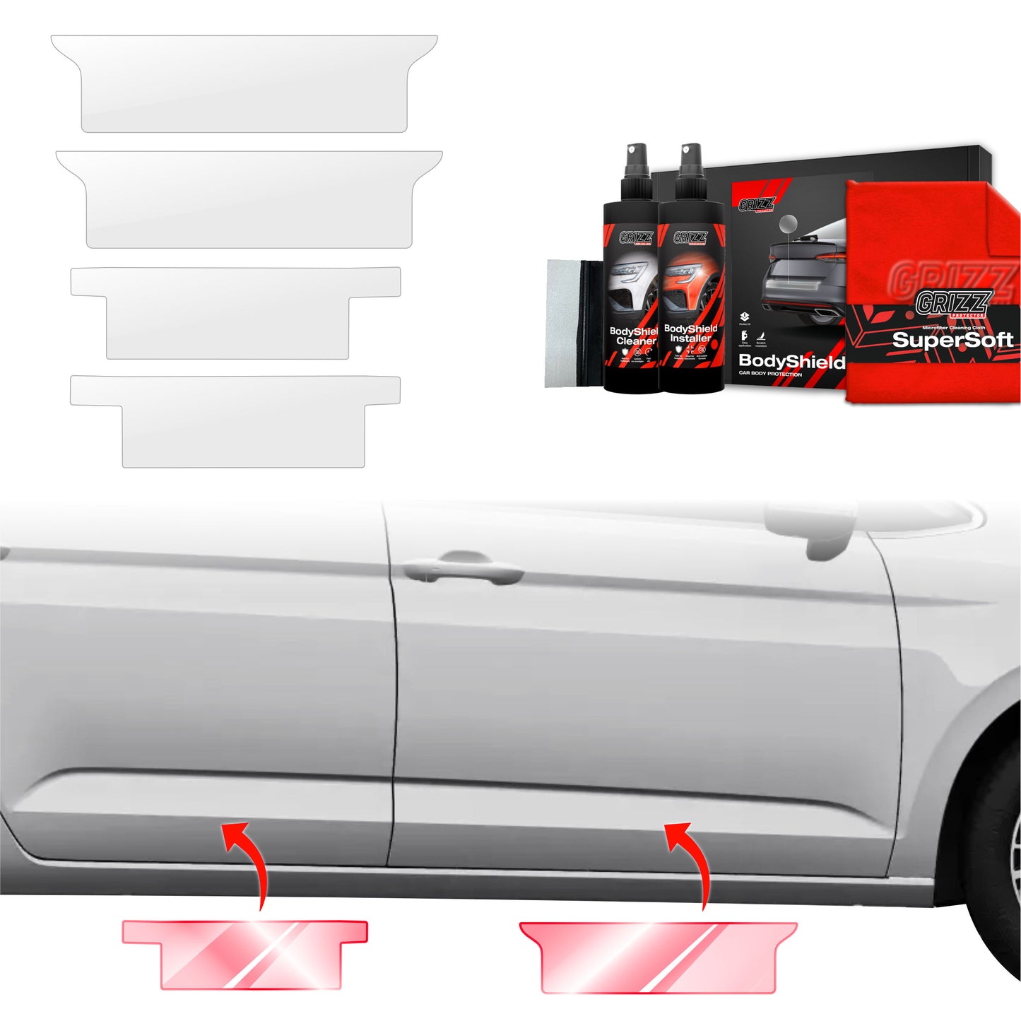 4in1 Protective film for sills for Volkswagen VW Touran (2024-2025)