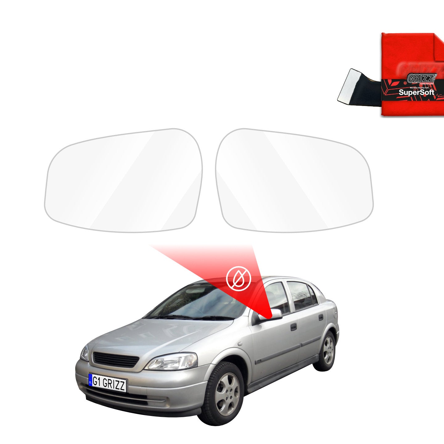 Rainproof mirror film Opel Astra G Hatchback 5D (1998-2009)