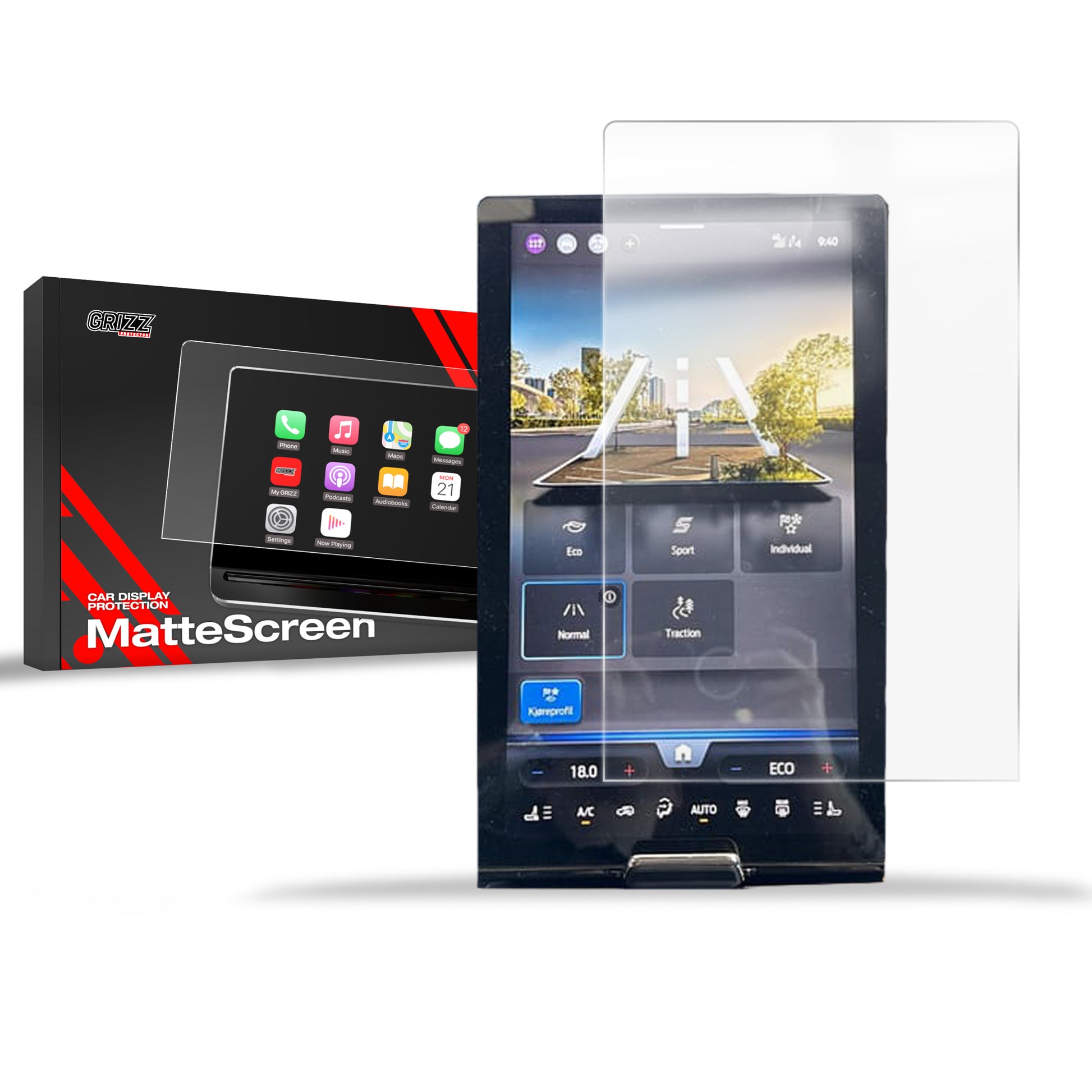 Anti-fingerprint screen film Ford Capri 14,6" (2025) Matte Grizz