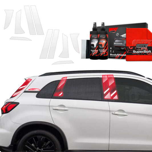 10in1 Protective film for pillars for Mitsubishi ASX Facelift (2024-2025)