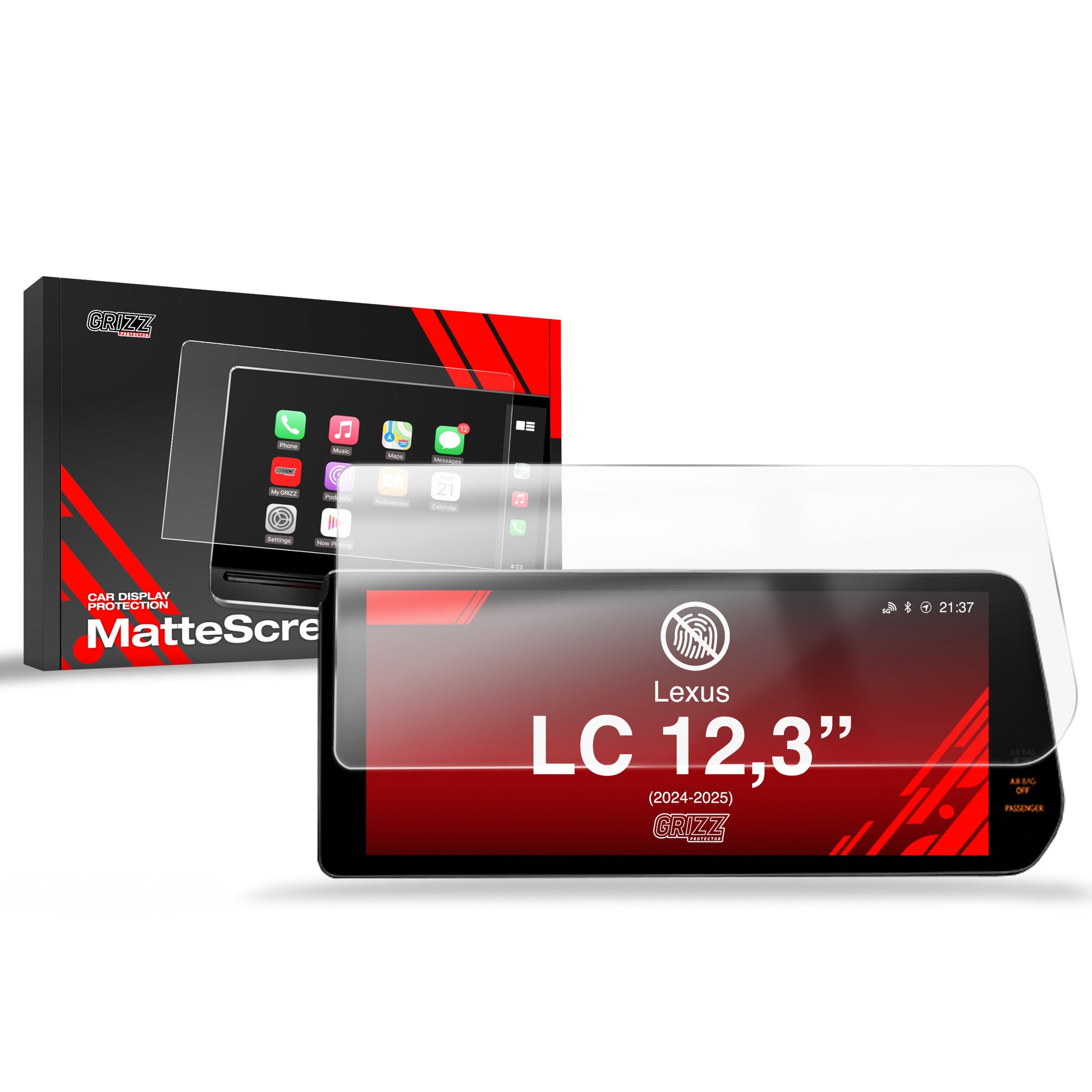Anti-fingerprint screen protector for Lexus LC 12.3" (2024-2025) Matte Grizz