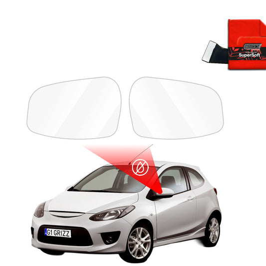 Rainproof film for mirrors for Mazda 2 (2007-2014)