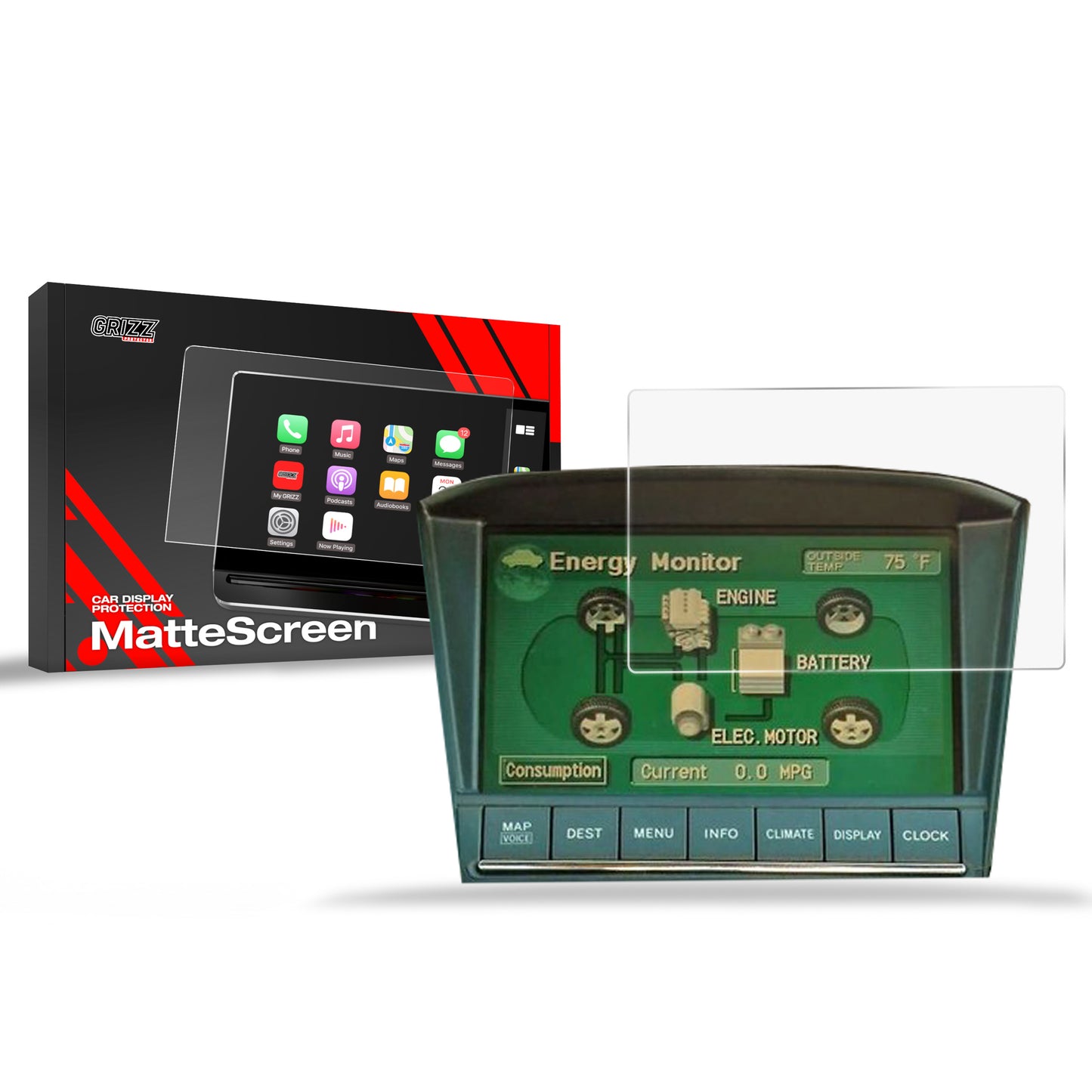 Anti-fingerprint screen film Lexus RX 2 (2003-2008) Matte Grizz