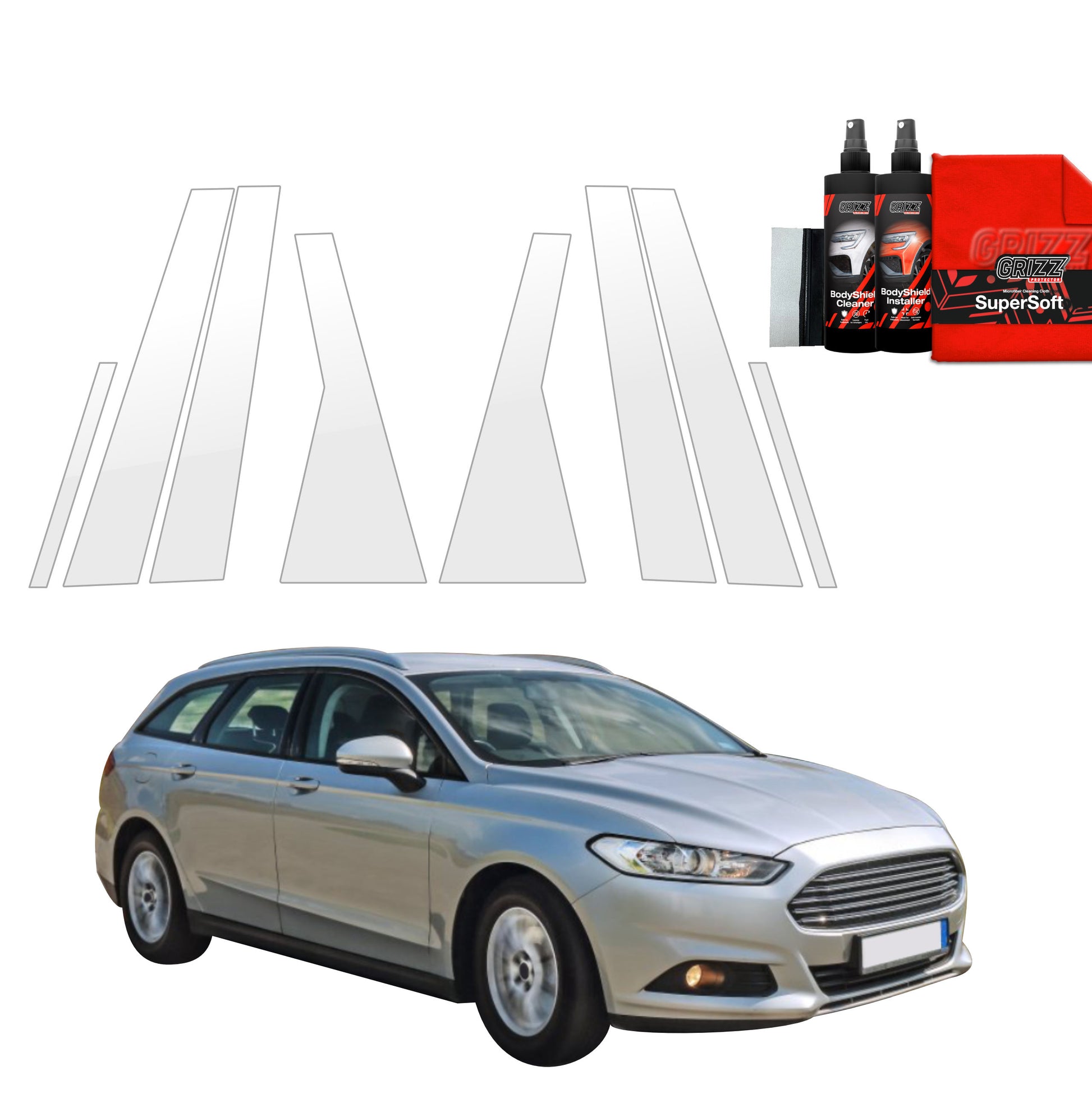 8in1 Apsauginė plėvelė statramsčiams Ford Mondeo Mk5 Kombi (2014-2019)