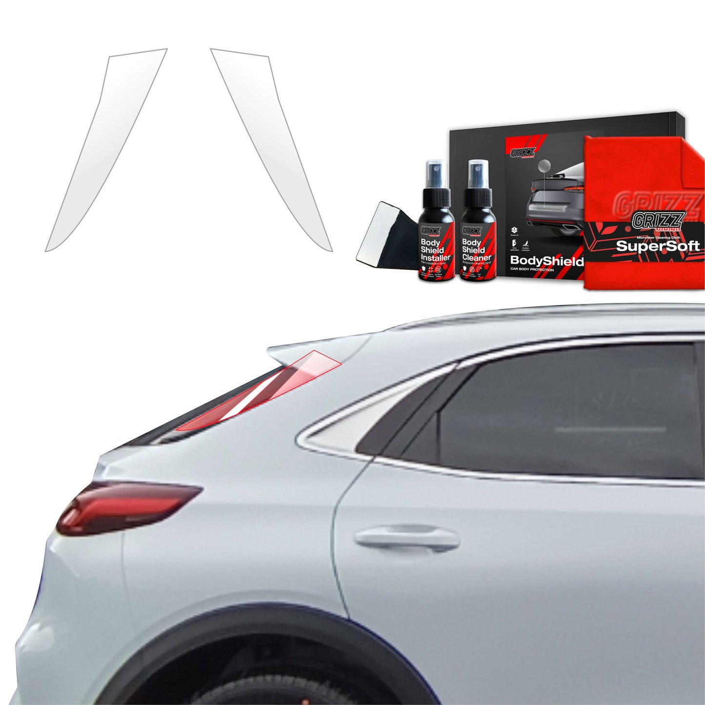 2in1 Protective film for pillars for Kia XCeed (2022-2025)