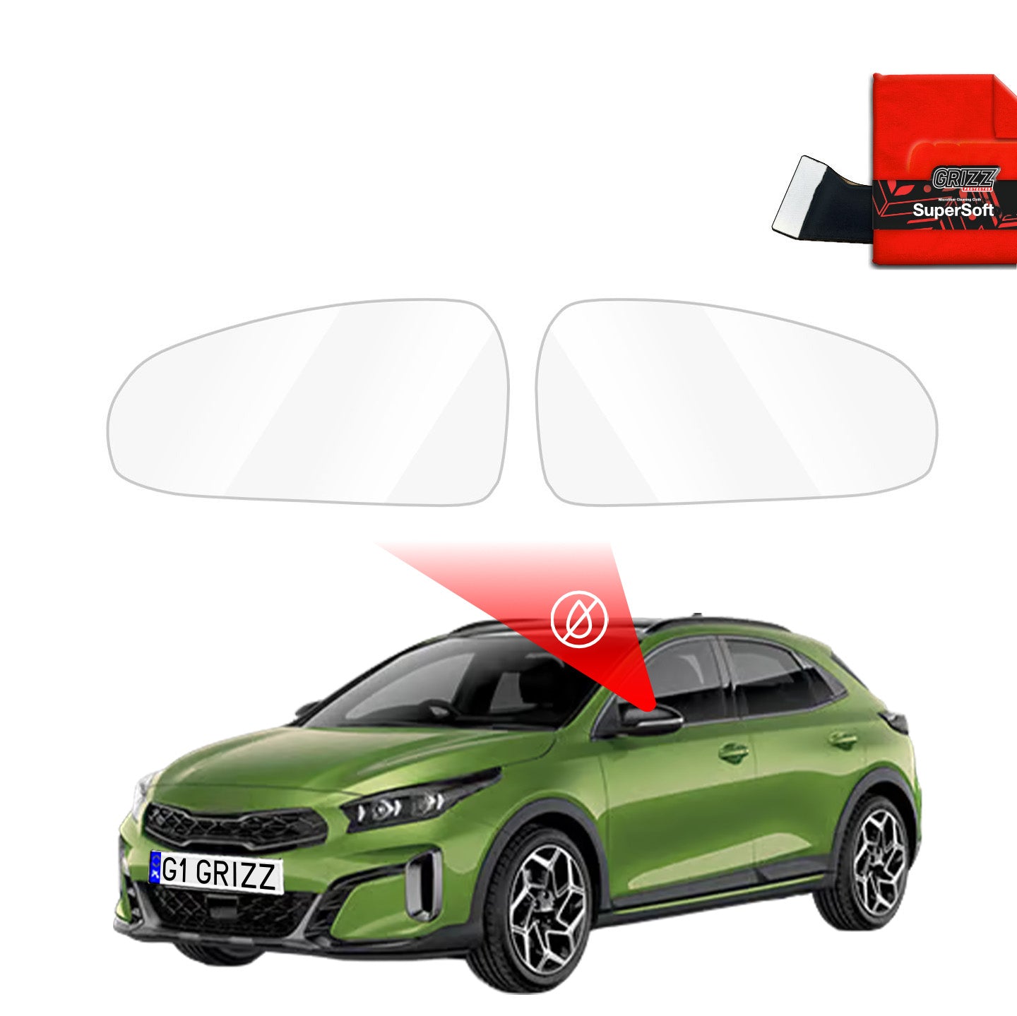 Rainproof film for mirrors for Kia ProCeed (2018-2025)