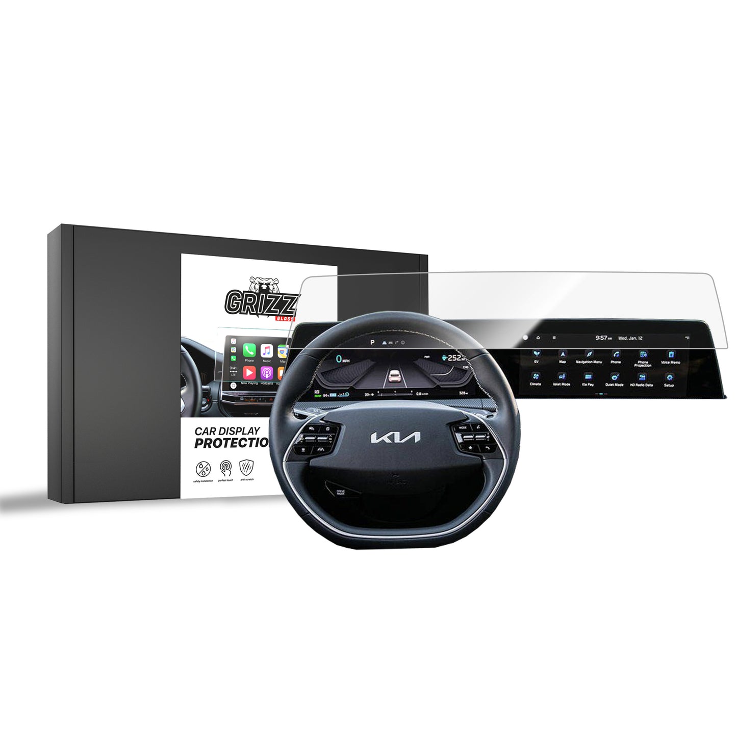 Ceramic screen film Kia EV6 GT (2021-2024) Grizz