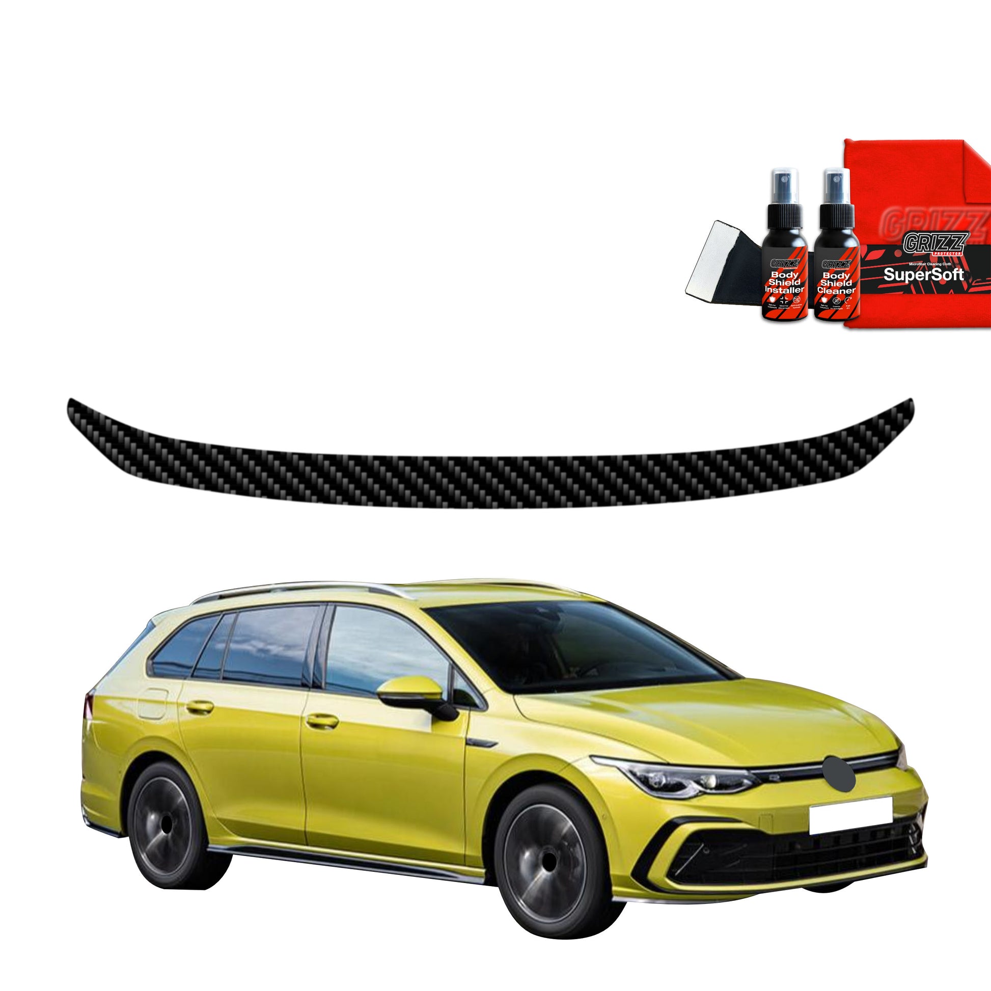 Anglies pluošto plėvelė bagažinės slenksčiui Volkswagen VW Golf 8 Variant (2024-2025)