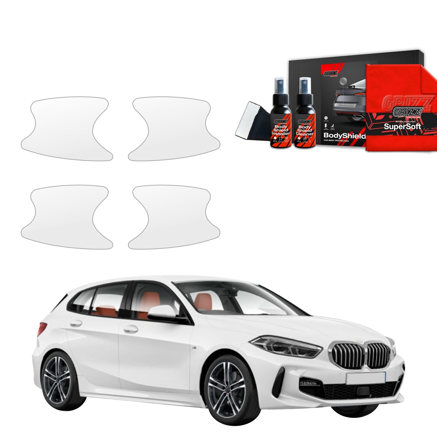 4in1 Protective film under door handles for BMW 1 118i (2020-2025)