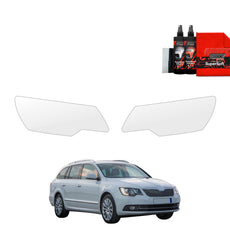 2in1 Protective film for headlights Skoda Superb 2 Kombi Facelifting (2013-2015)