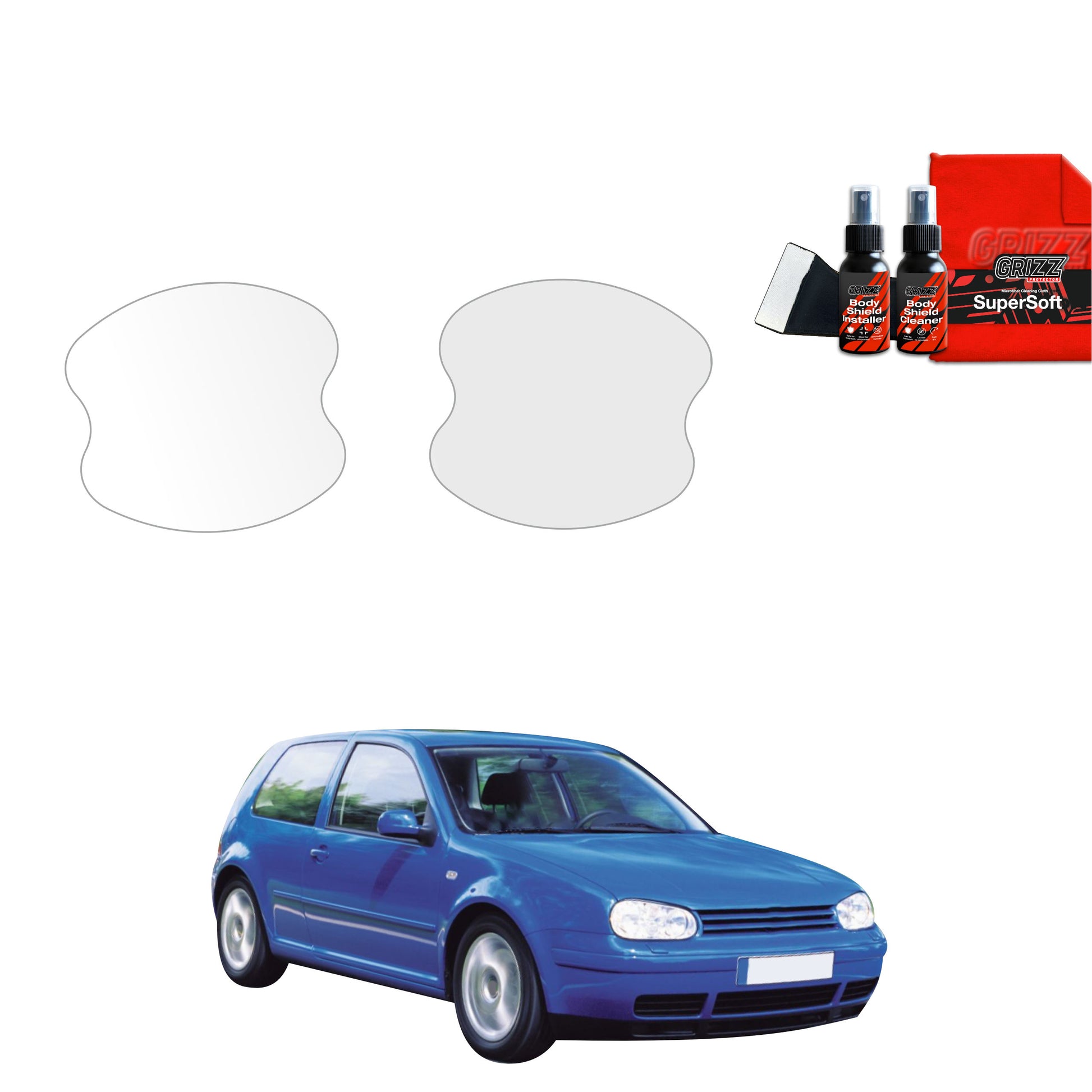 4in1 Protective film under door handles Volkswagen Golf 4 Hatchback 3D (1997-2003)