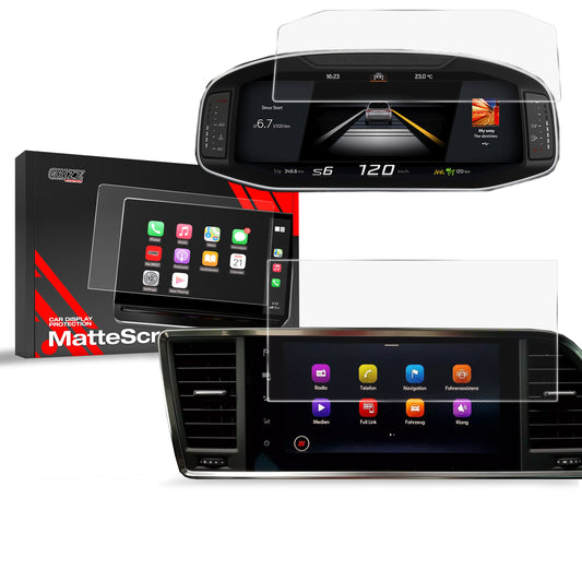 Anti-fingerprint screen protector Seat Ateca 9.2" (2020-2025) Matte Grizz 2in1