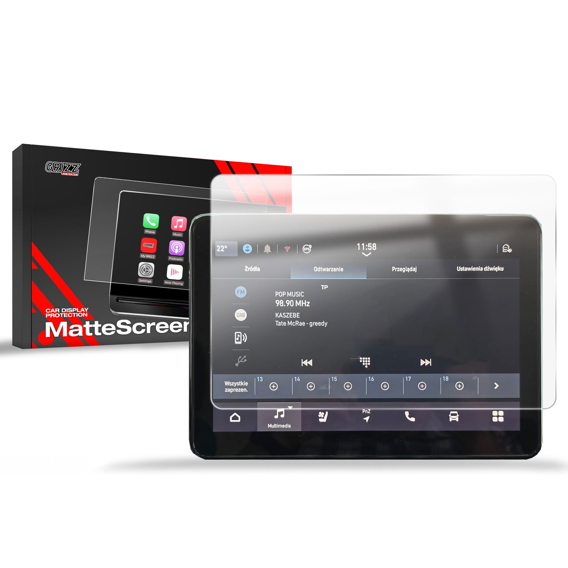 Anti-fingerprint screen film RAM ProMaster 10" (2024-2025) Matte Grizz