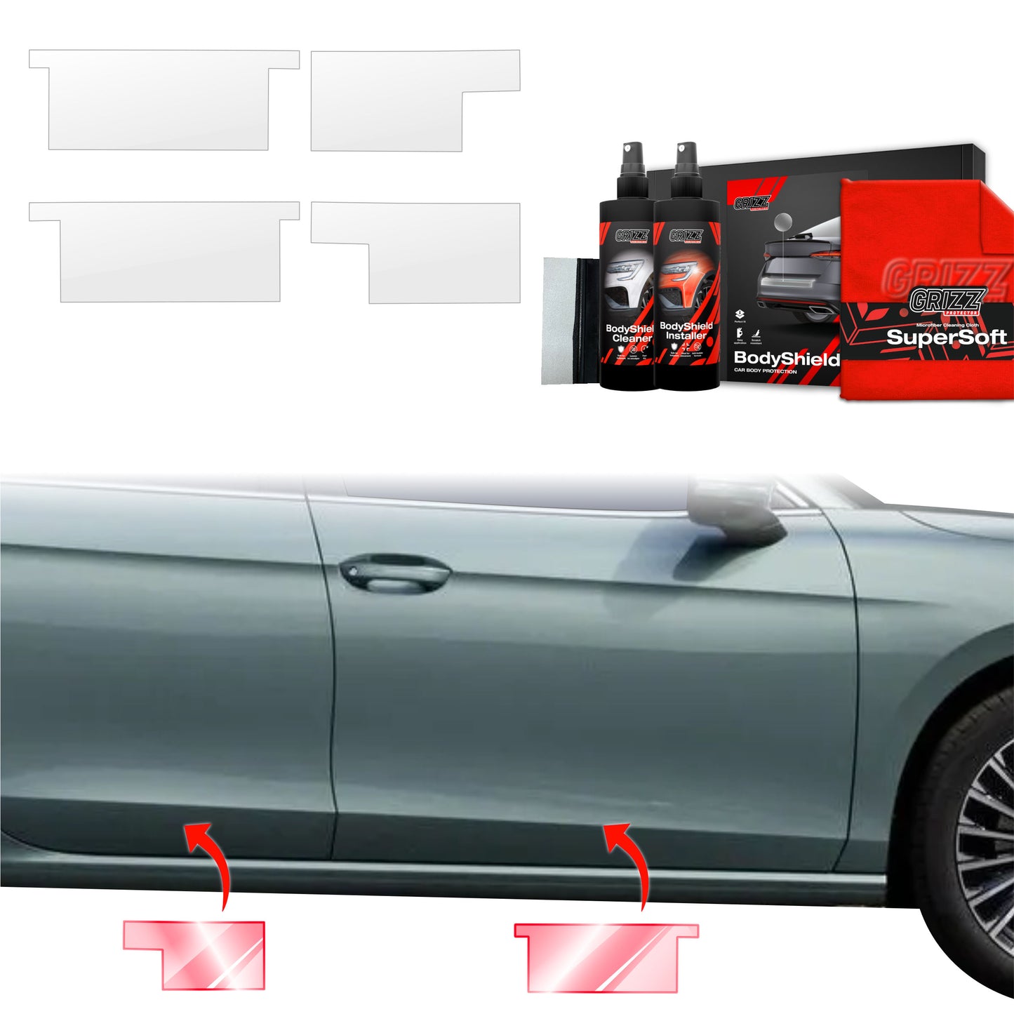 4in1 Protective film for sills for Volkswagen VW Passat B9 (2024-2025)