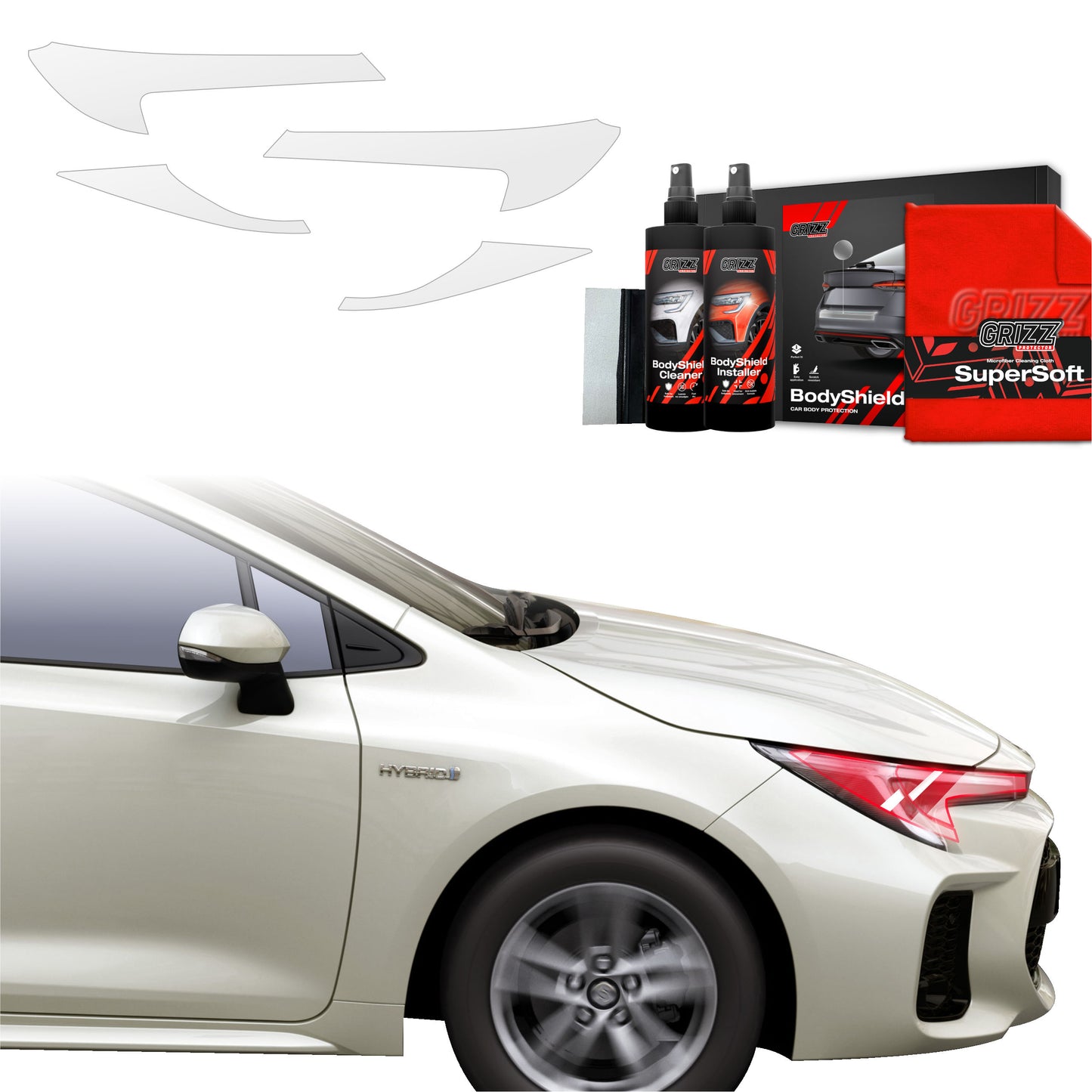 4in1 Protective film for lights for Toyota Corolla Kombi Facelift (2022-2025)