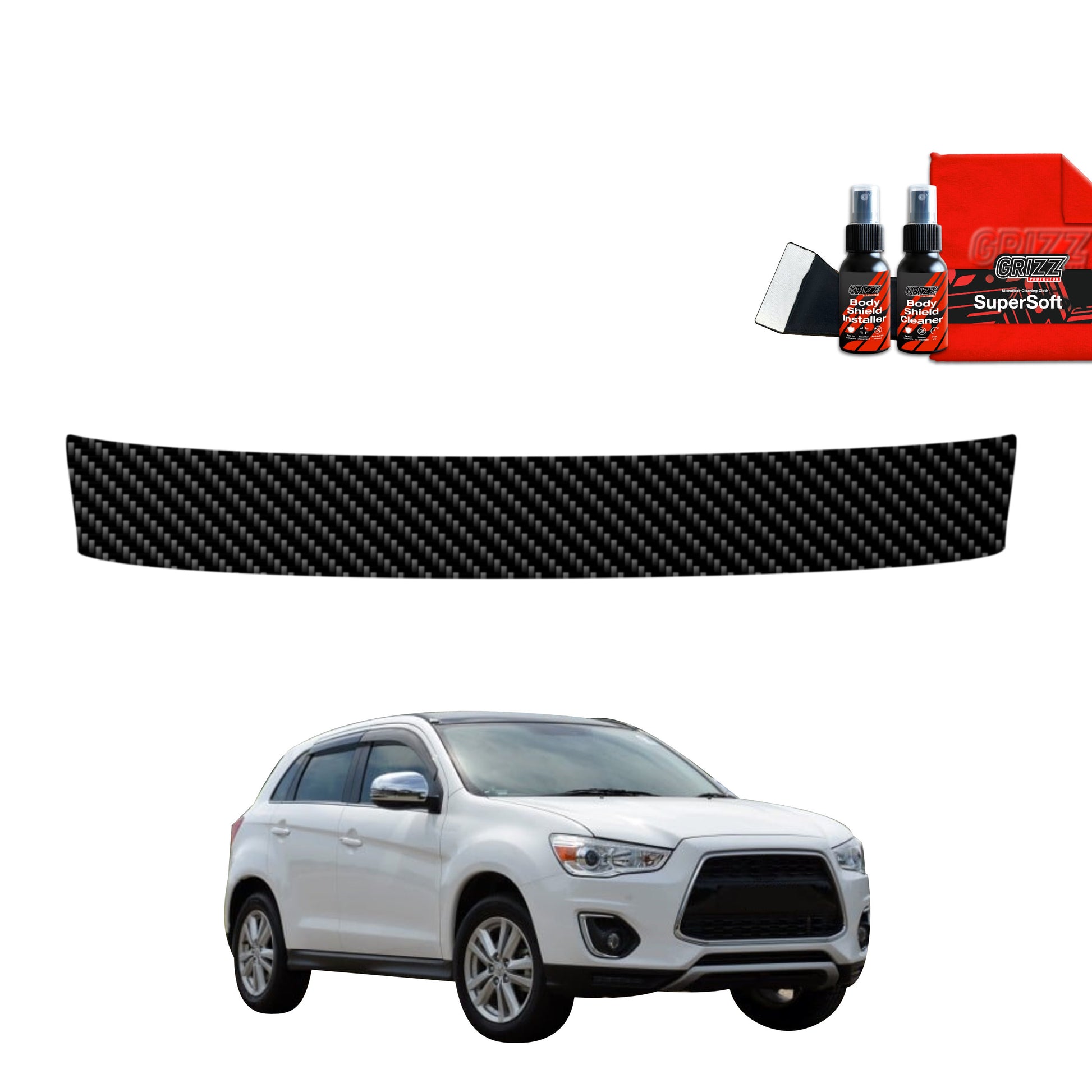 Carbon film for trunk threshold for Mitsubishi ASX (2010-2019)