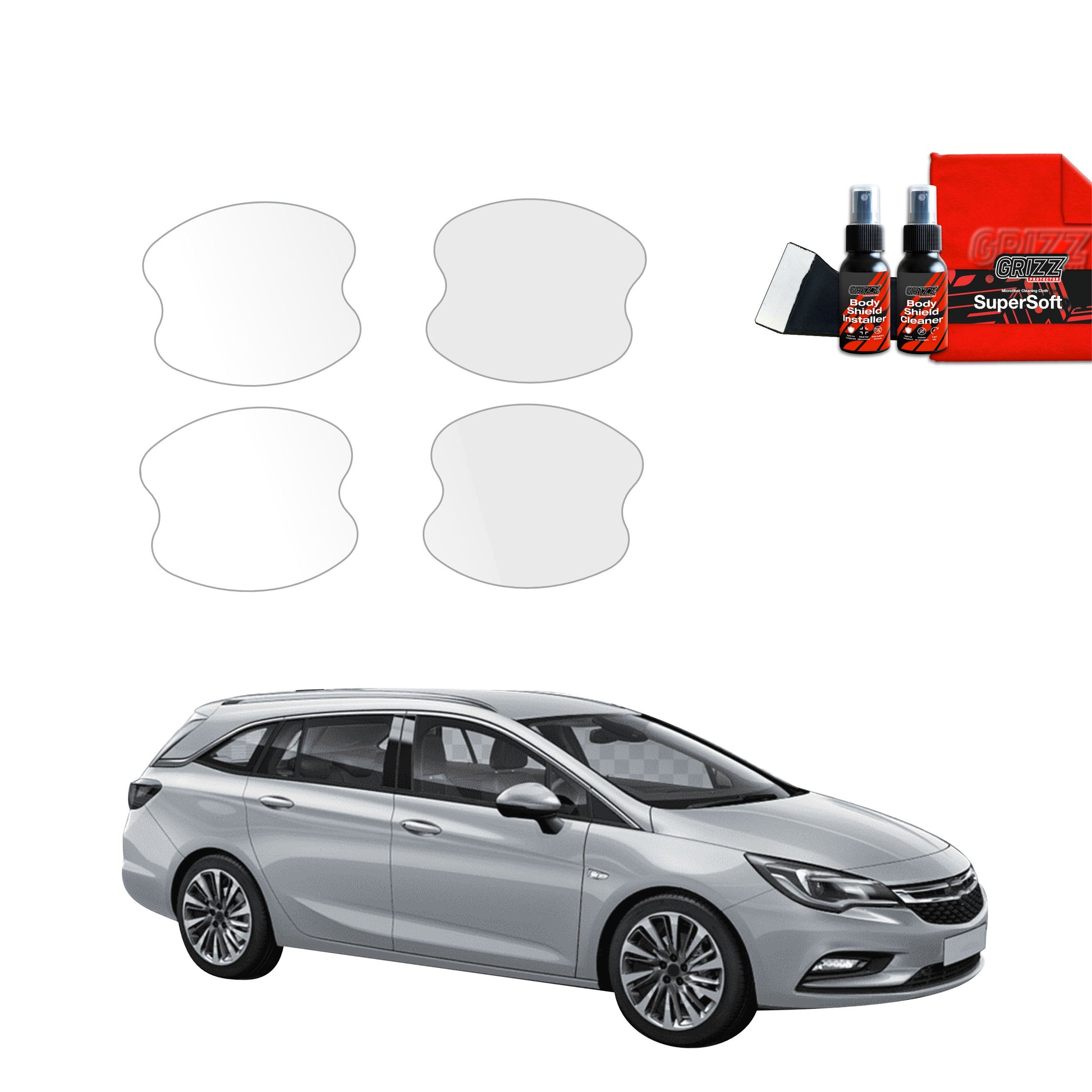 4in1 Protective film under door handles Opel Astra J Kombi 5D (2012-2015)