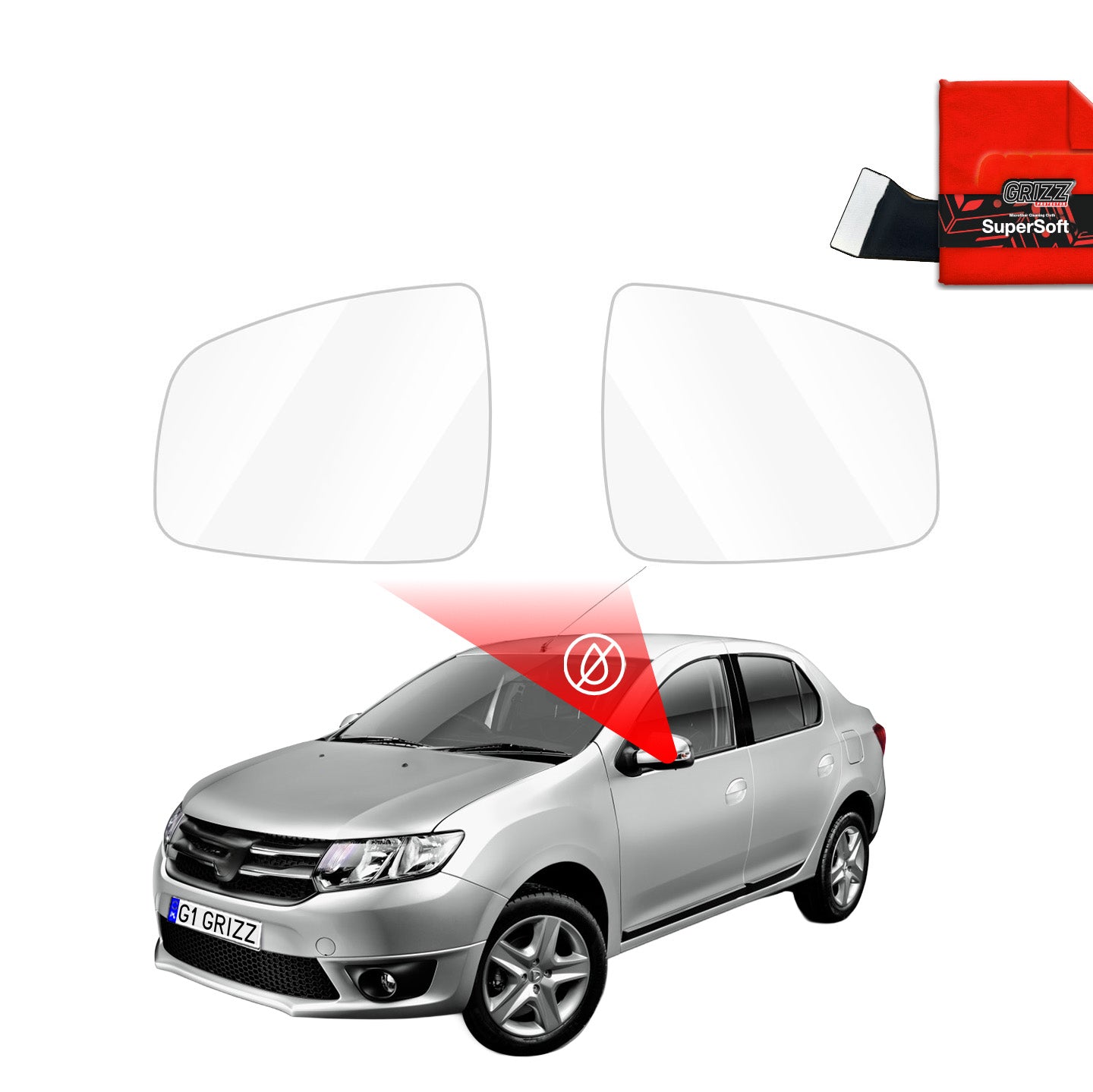 Rainproof mirror film Dacia Logan (2004-2013)