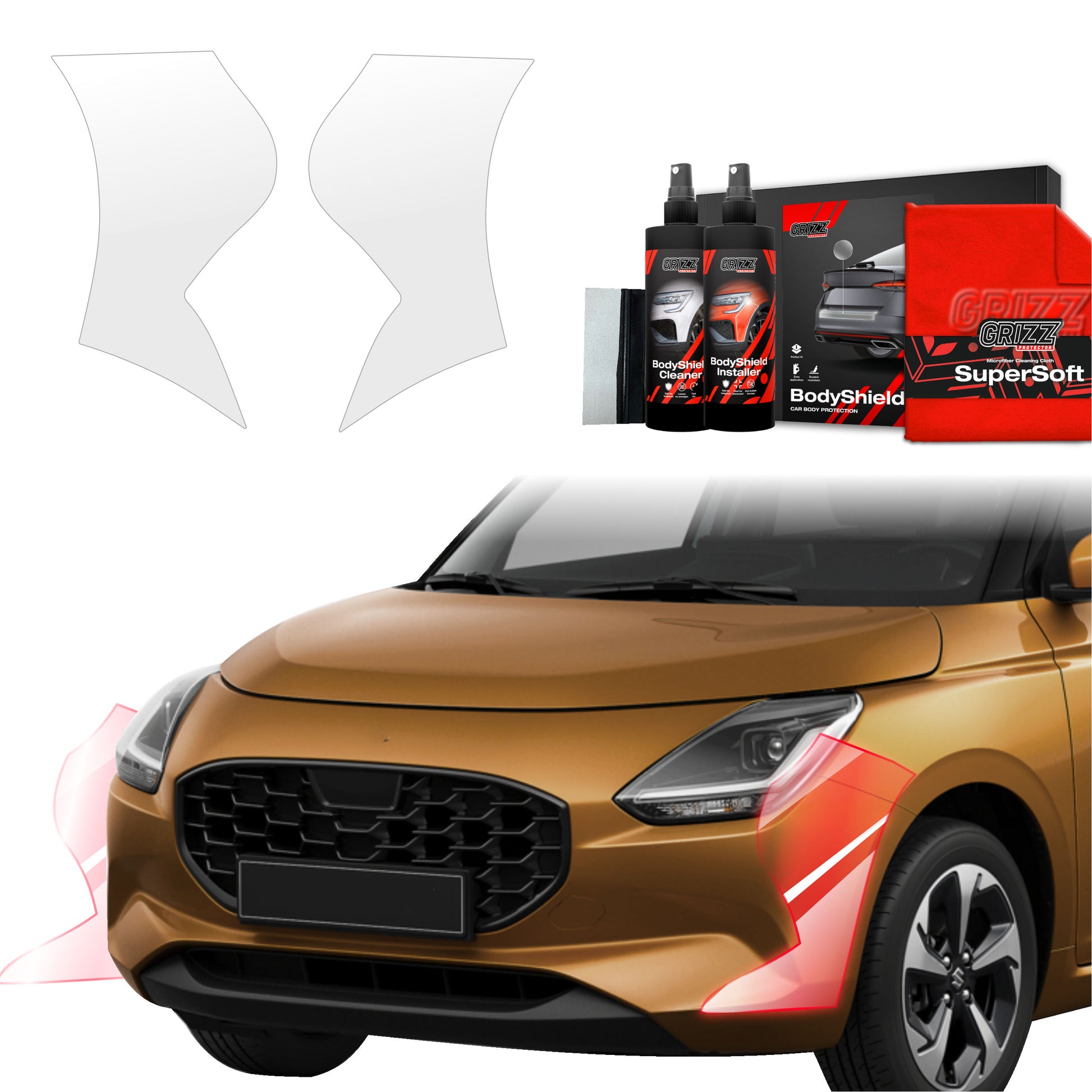 2in1 Protective film for bumpers Suzuki Swift (2024-2025)