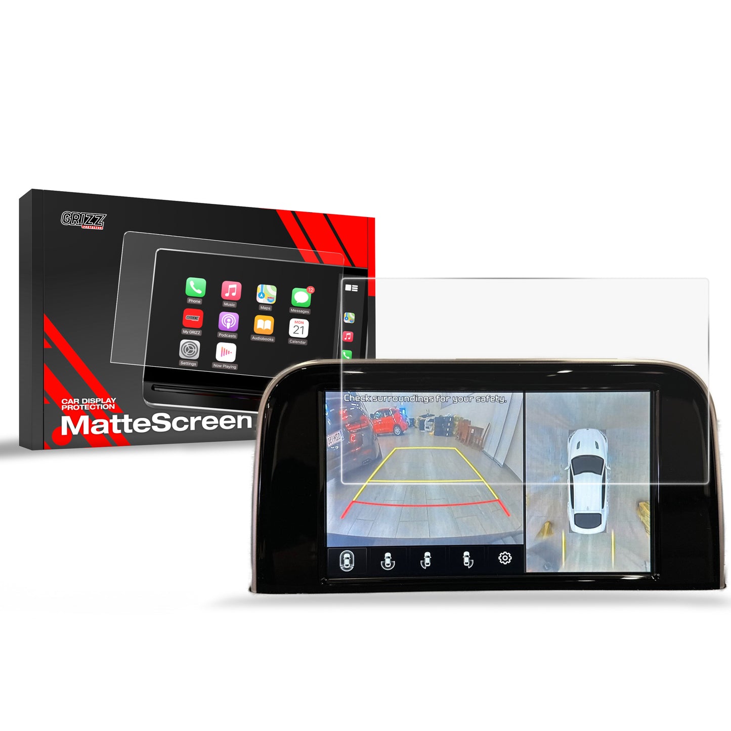 Anti-fingerprint screen film Kia Stinger (2017-2020) Matte Grizz