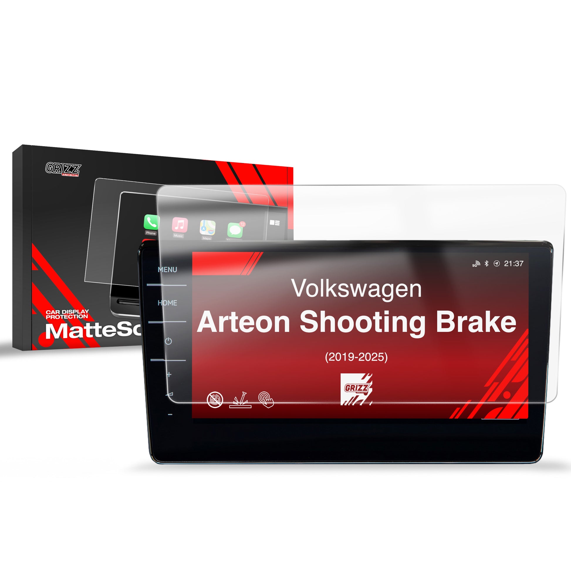 Ekrano plėvelė nuo pirštų atspaudų Volkswagen VW Arteon Shooting Brake Discover Pro (2019-2025) Matine Grizz