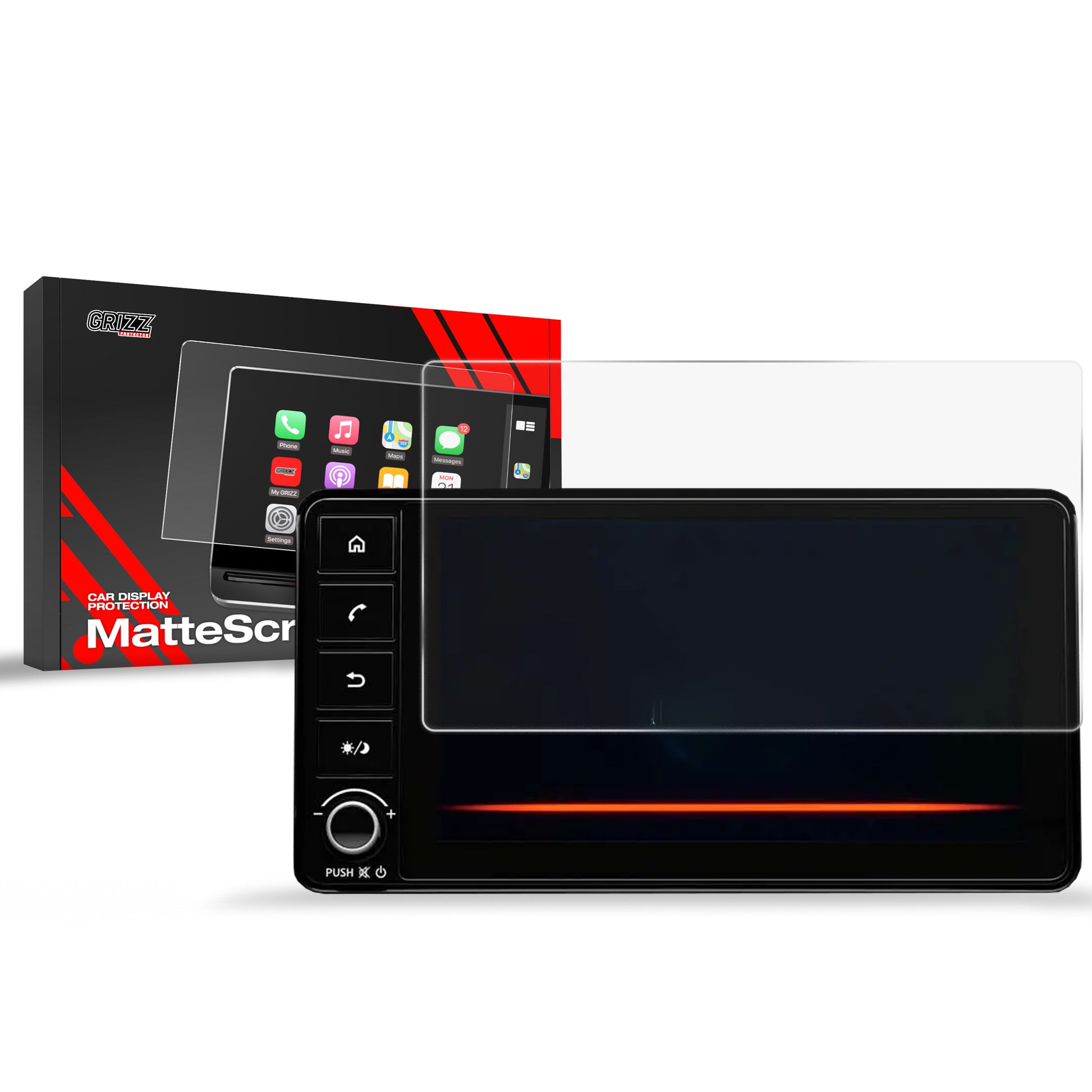 Ekrano plėvelė nuo pirštų atspaudų Mitsubishi Space Star 7" (2024-2025) Matine Grizz
