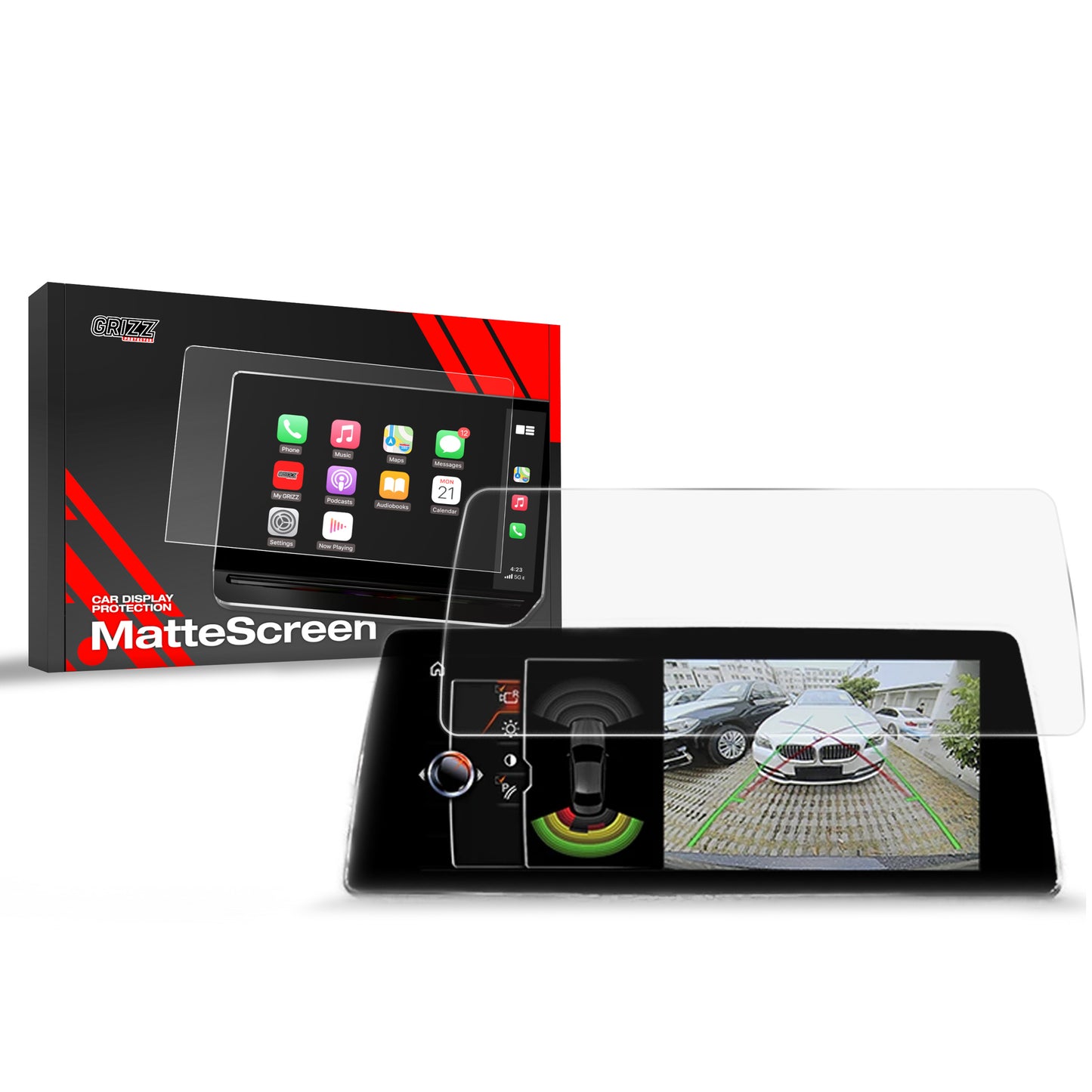 Anti-fingerprint screen film BMW 5 G30 10,25" (2016-2020) Matte Grizz