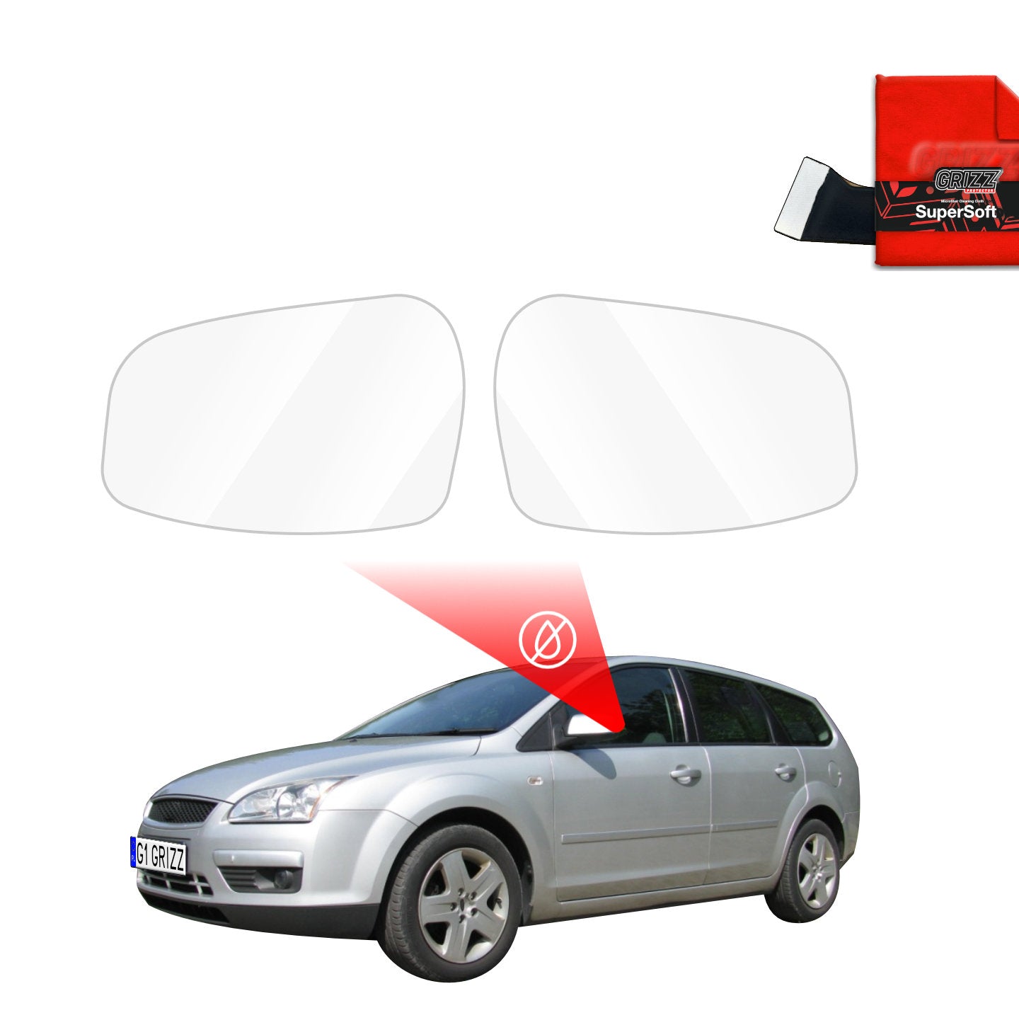 Rainproof mirror film Ford Focus Mk2 Estate (2004-2007)