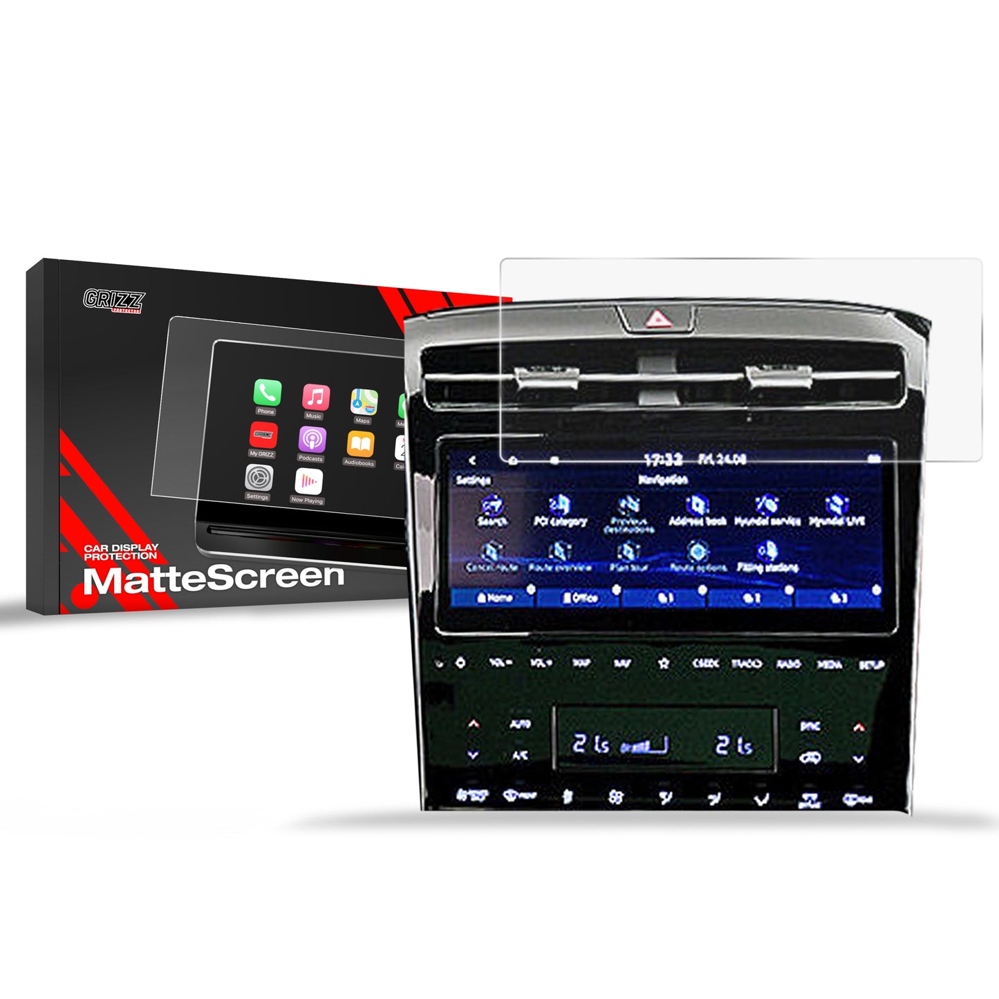 Anti-fingerprint screen film Hyundai Tucson 10,25" (2020-2024) Matte Grizz