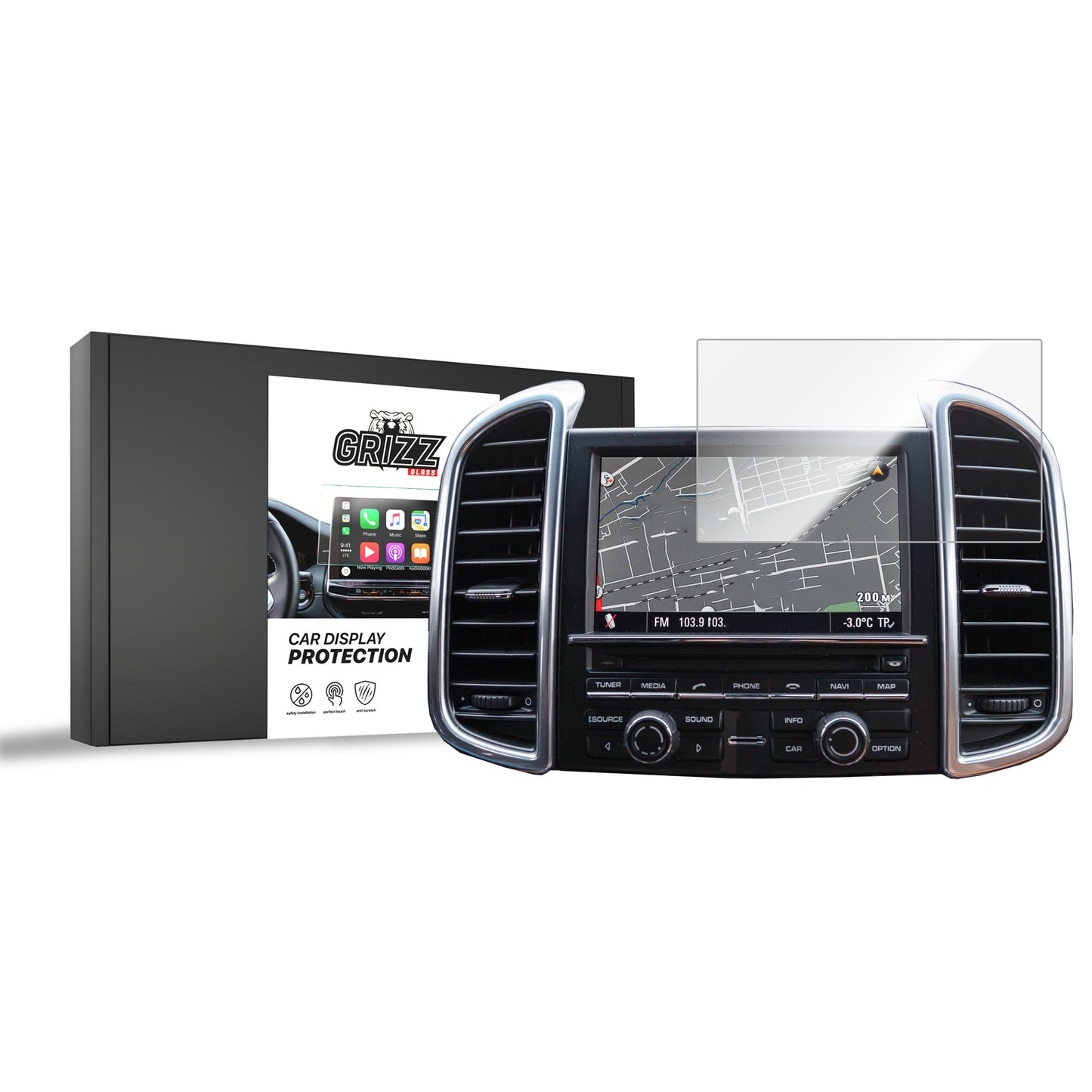 Ceramic screen film Porsche Cayenne 2 958 (2010-2017) Grizz