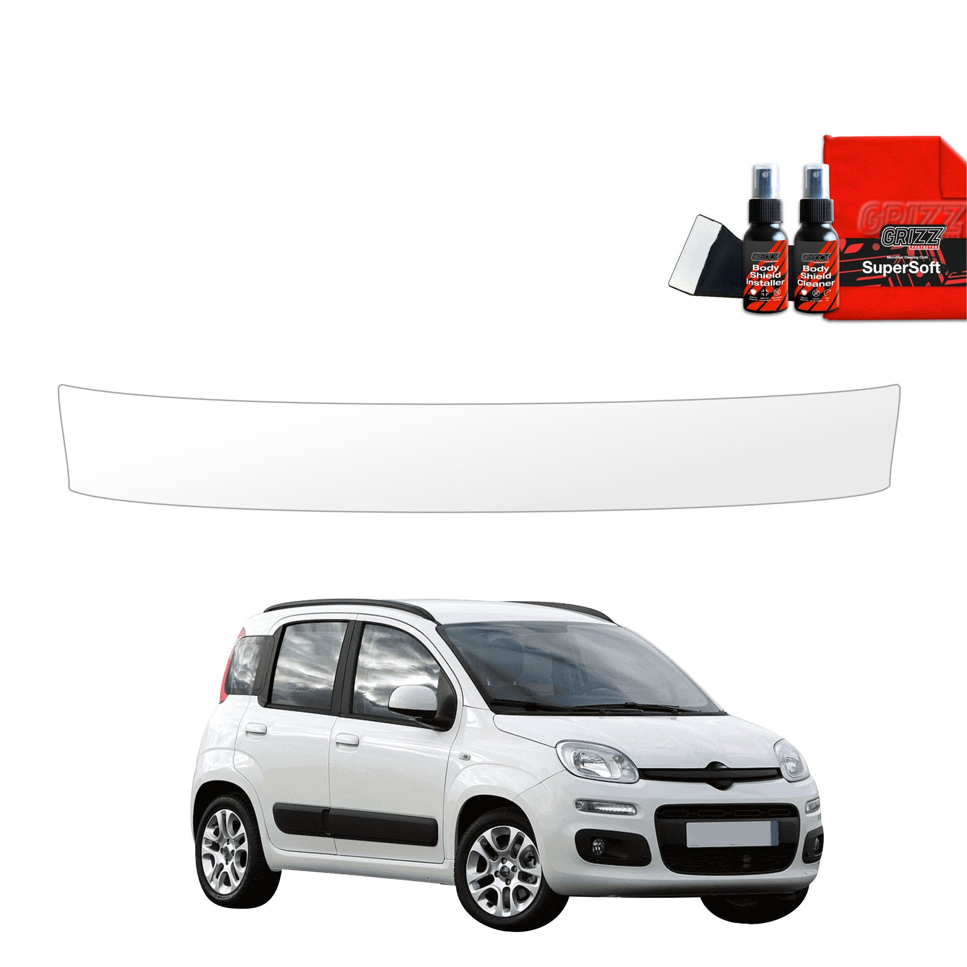 Apsauginė plėvelė bagažinės slenksčiui Fiat Panda 3 Hatchback 5D (2011-2016)