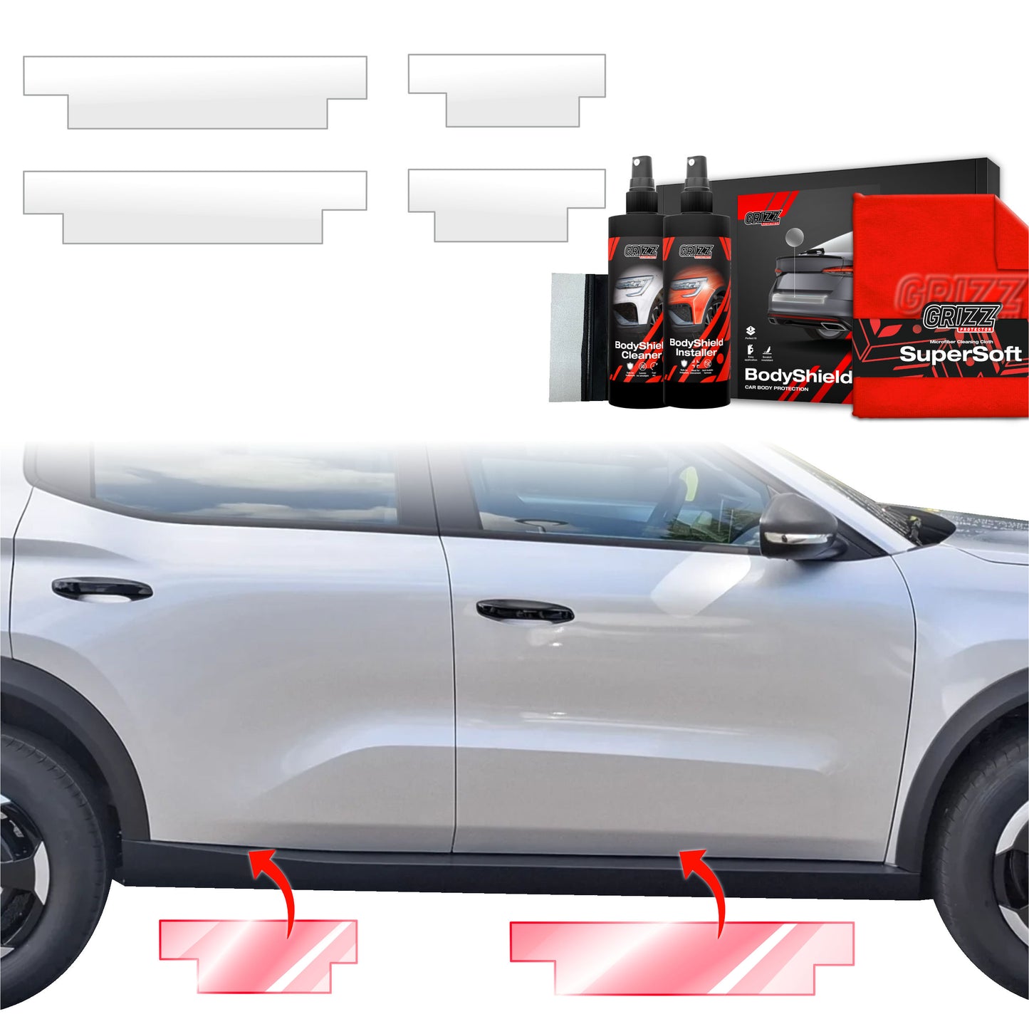 4in1 Protective film for sills for Opel Frontera (2024-2025)