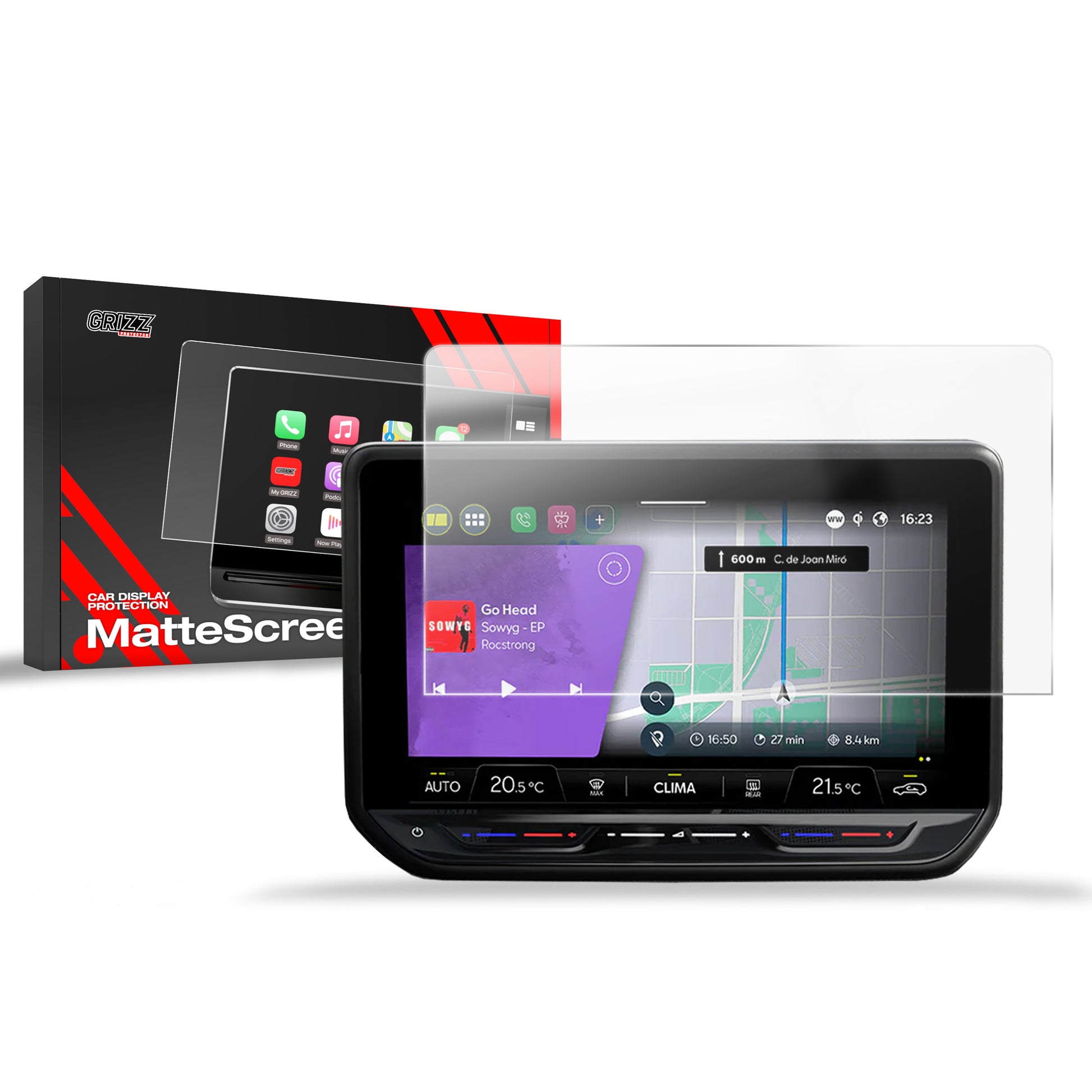 Anti-fingerprint screen protector Volkswagen VW Crafter 10" (2024-2025) Matte Grizz